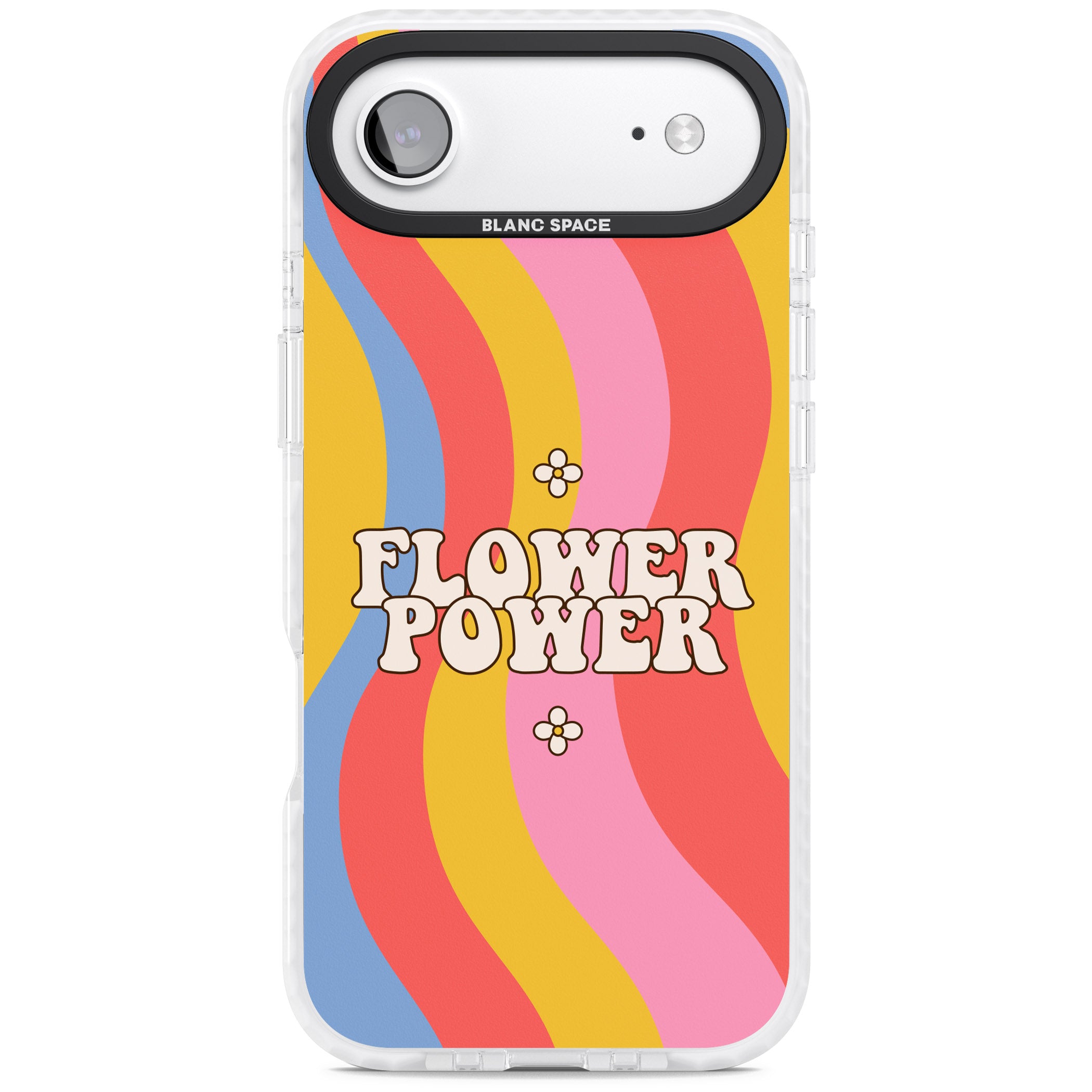 Melting Flower Power iPhone 17 Air Impact Clear Phone Case