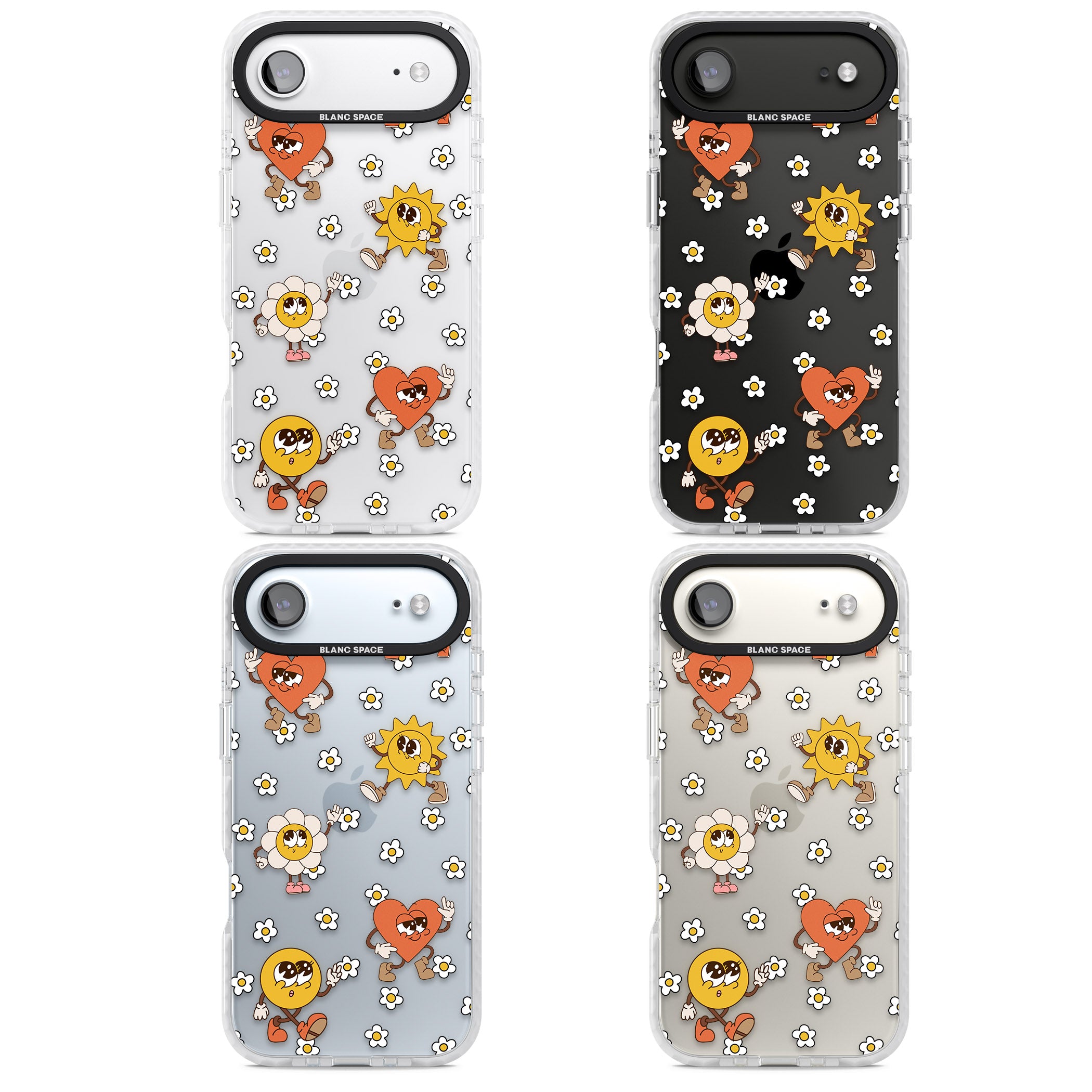 Daisies & Friends iPhone 17 Air Impact Clear Phone Case APT Impact Protection