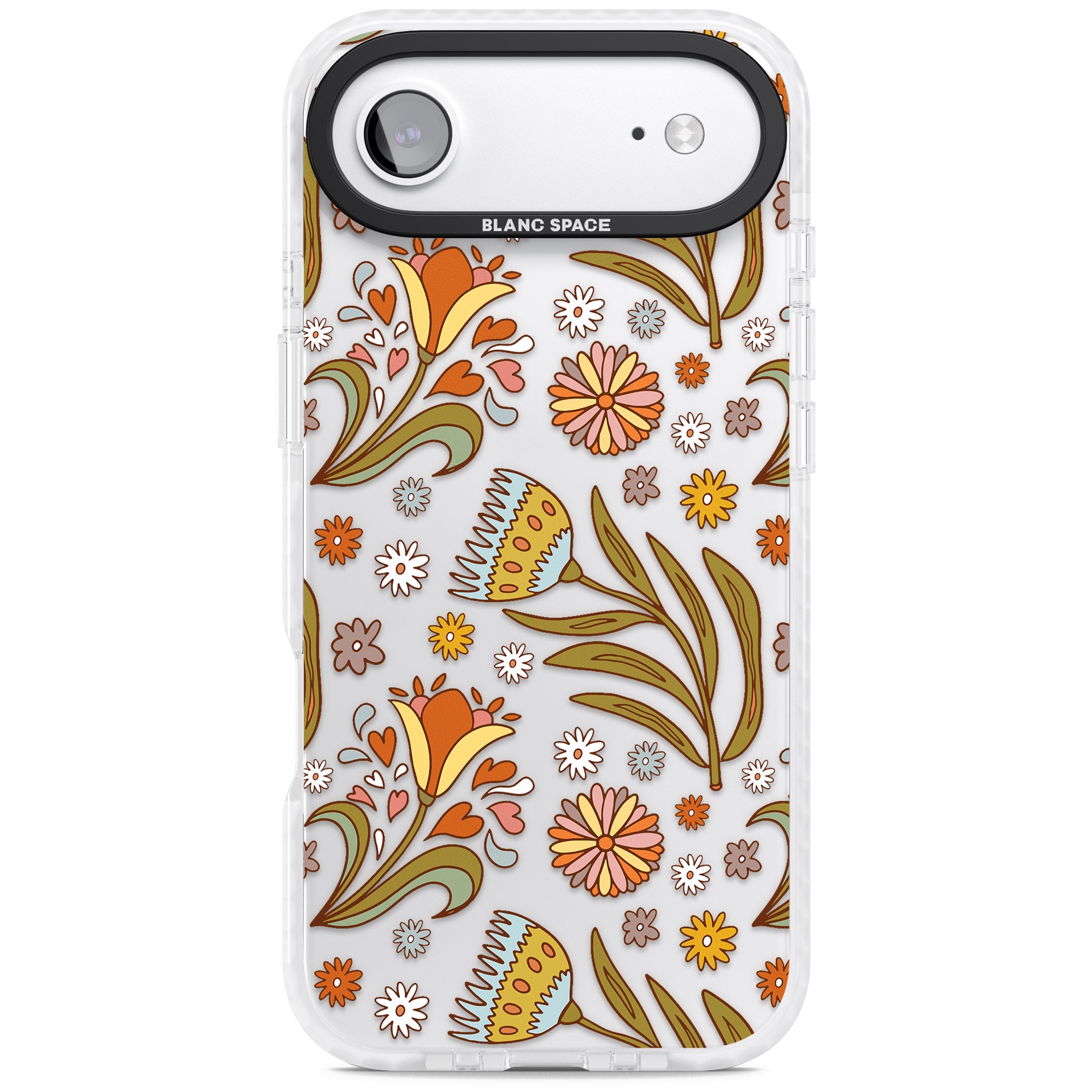 Boho Celestial Wildflower iPhone 17 Air Impact Clear Phone Case