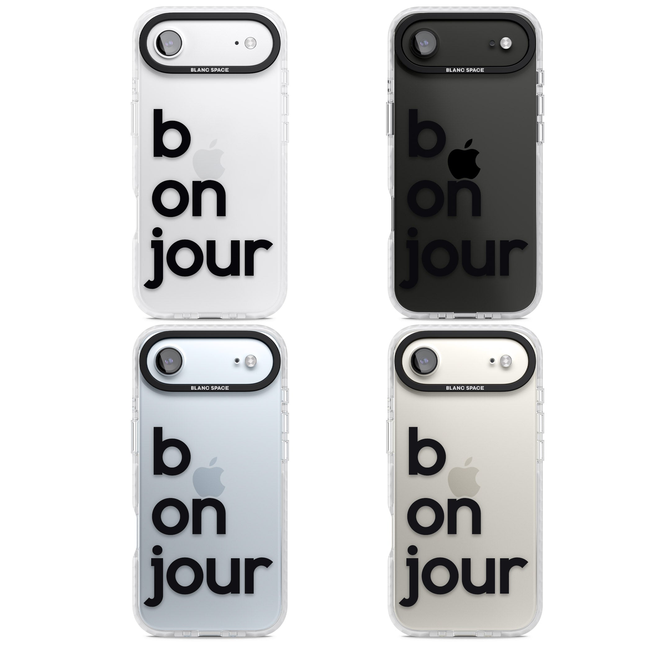Bonjour iPhone 17 Air Impact Clear Phone Case APT Impact Protection