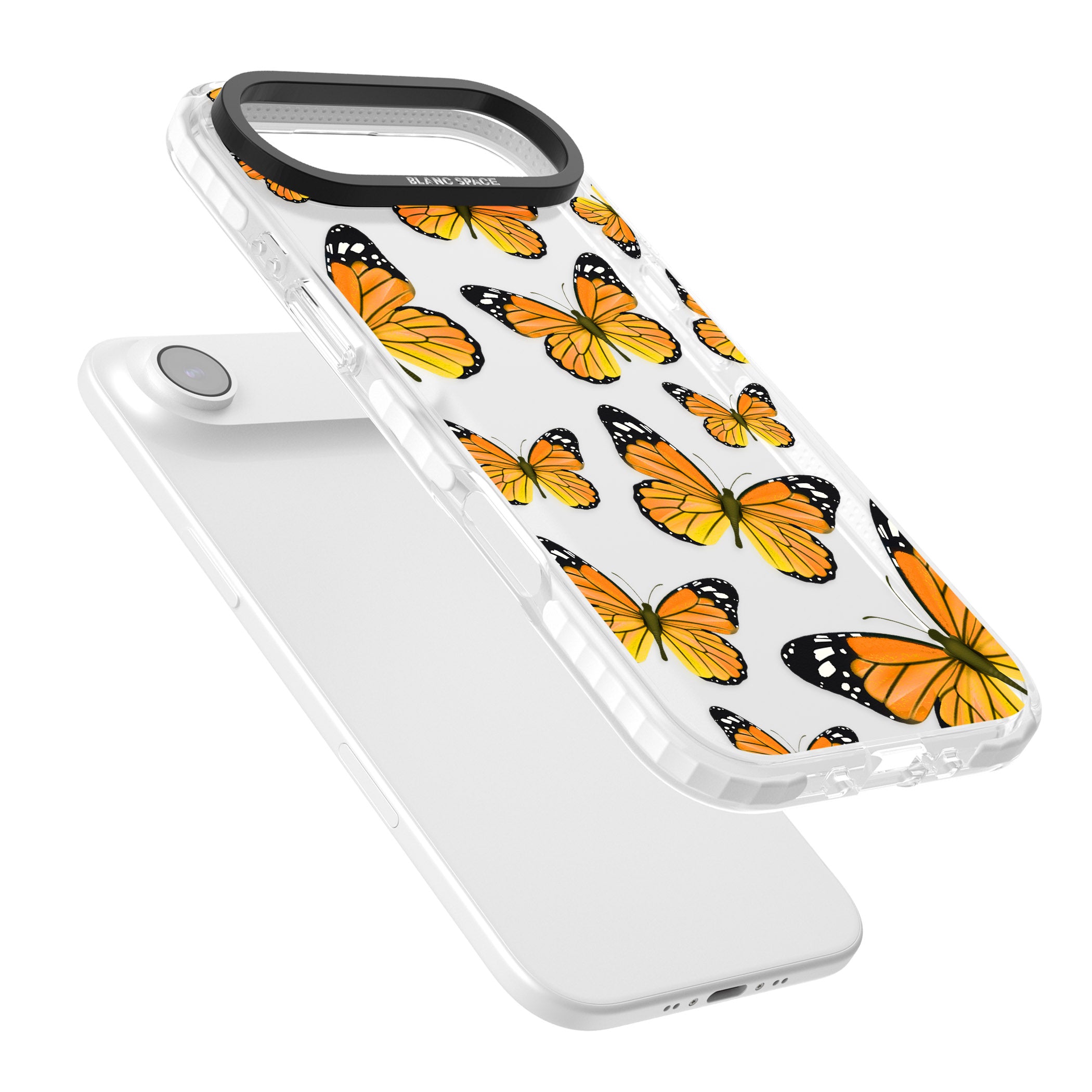 Sun Yellow Butterflies iPhone 17 Air Impact Clear Phone Case Colours