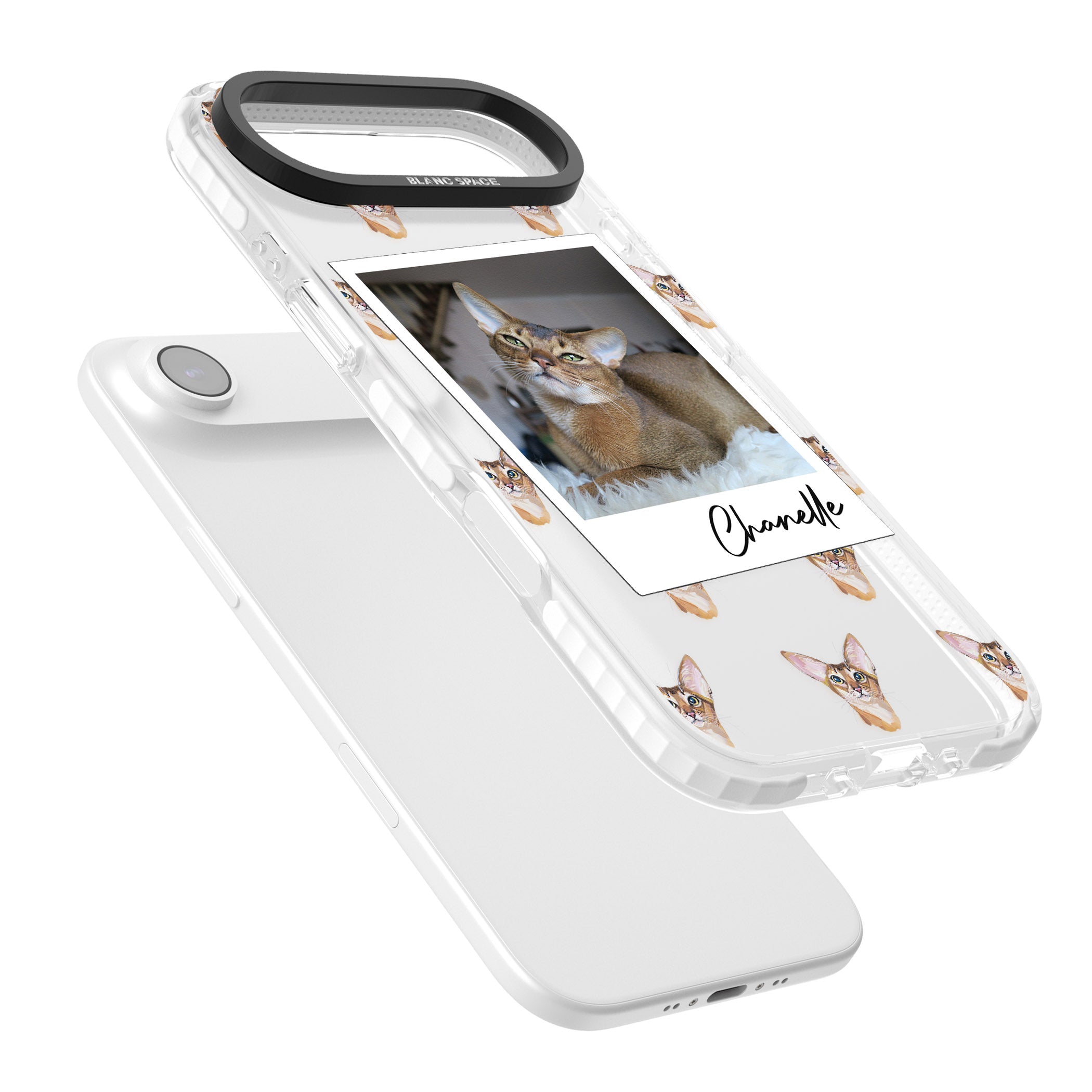 Personalised Abyssinian Cat Photo iPhone 17 Air Impact Clear Phone Case Colours