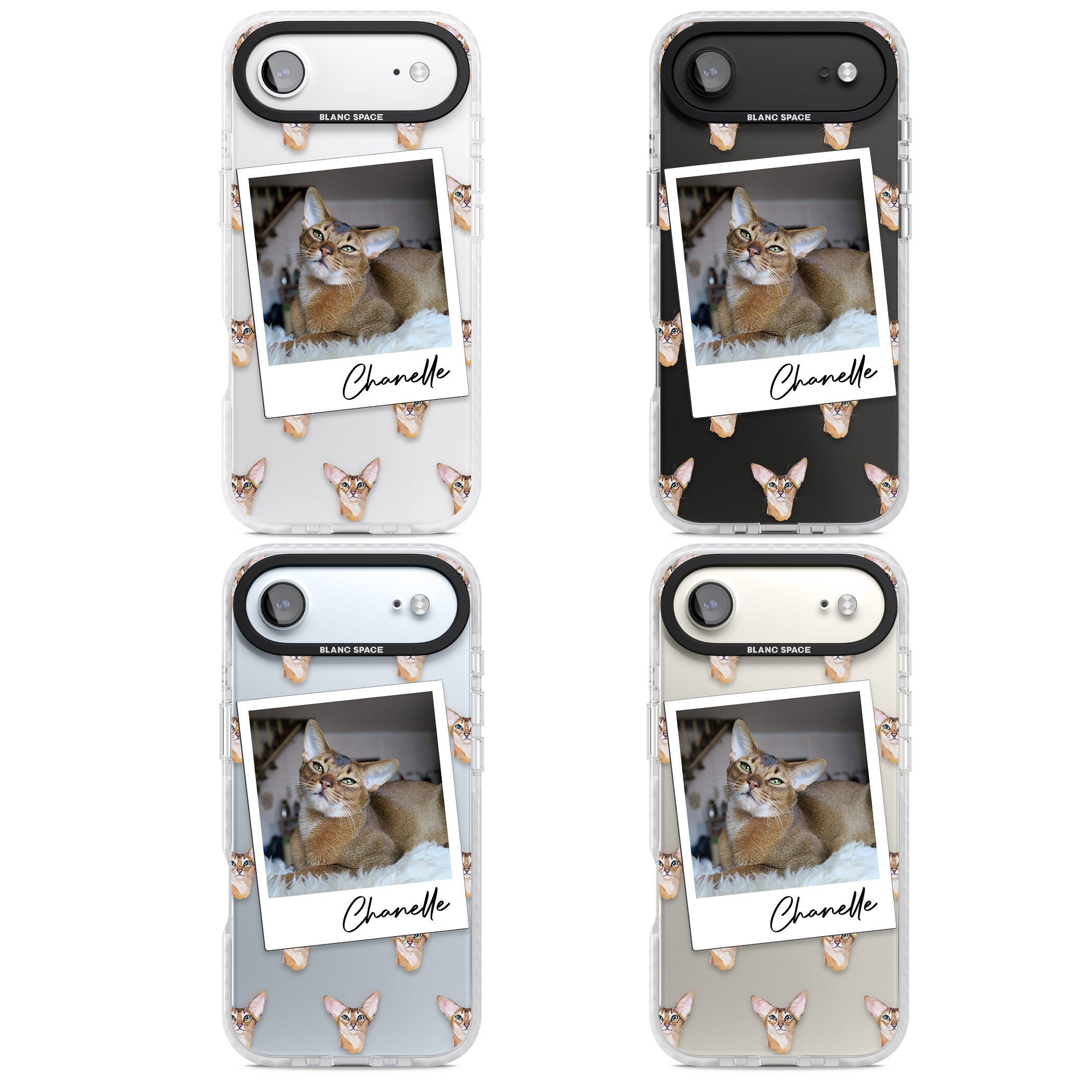 Personalised Abyssinian Cat Photo iPhone 17 Air Impact Clear Phone Case APT Impact Protection
