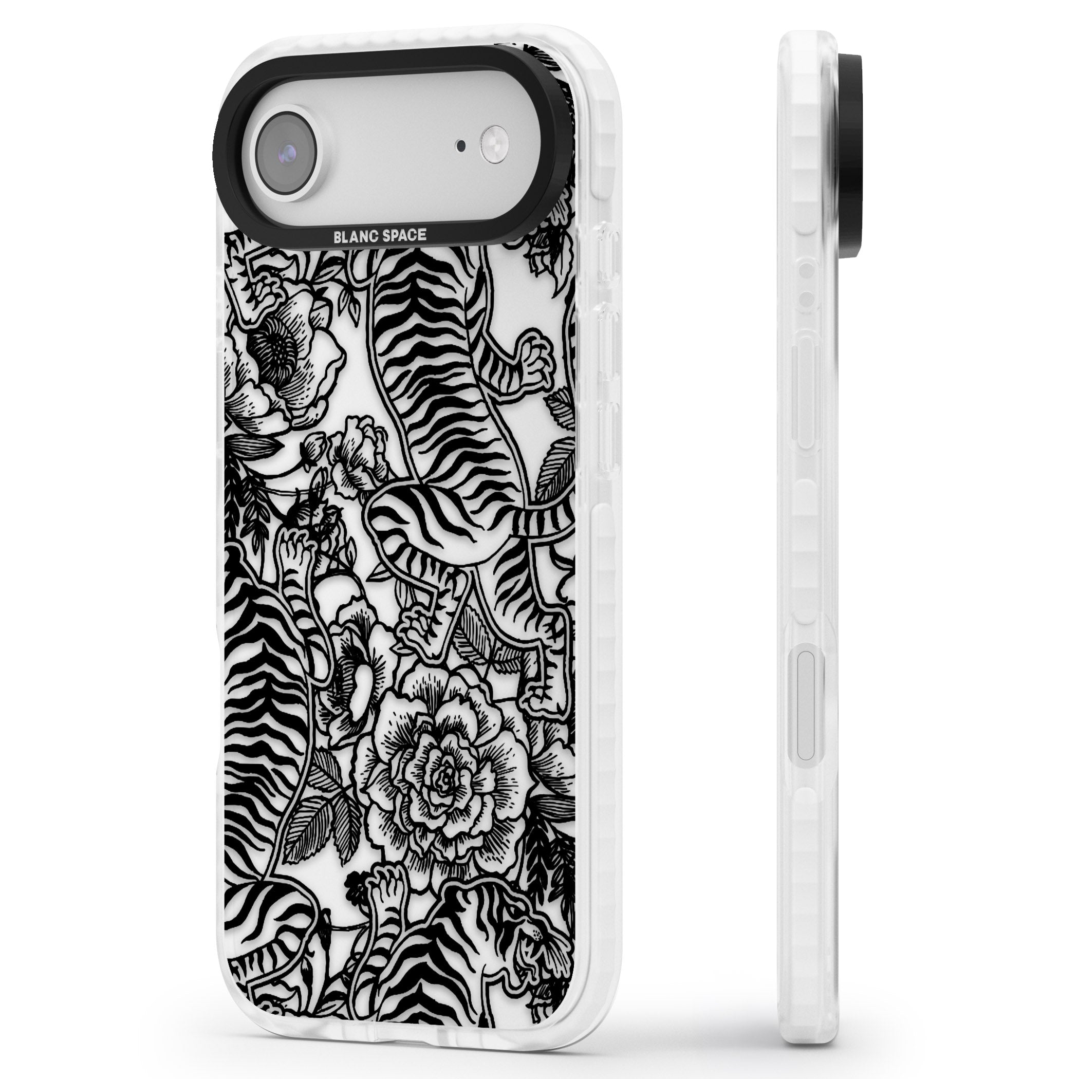 Personalised Chinese Tiger Pattern iPhone 17 Air Impact Clear Phone Case Side Profile
