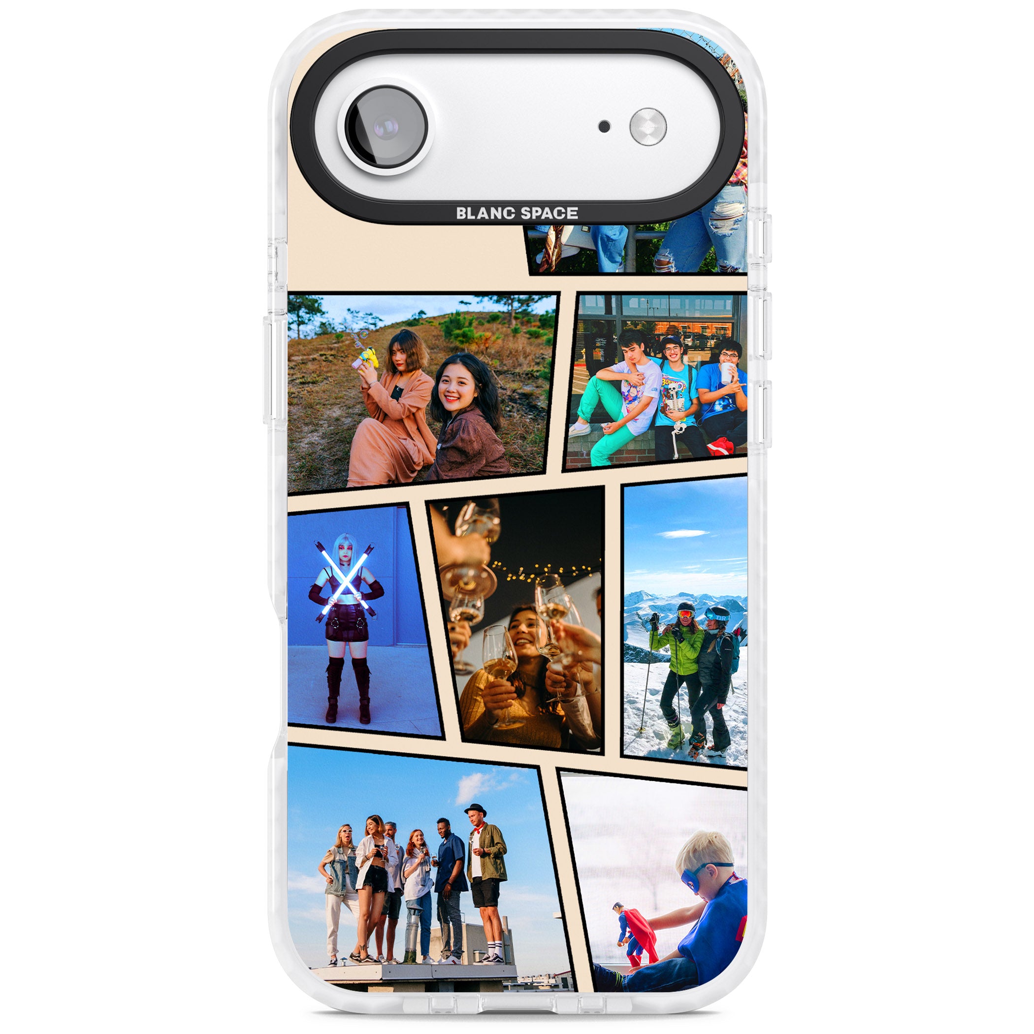 Personalised Comic Strip Photo iPhone 17 Air Impact Clear Phone Case