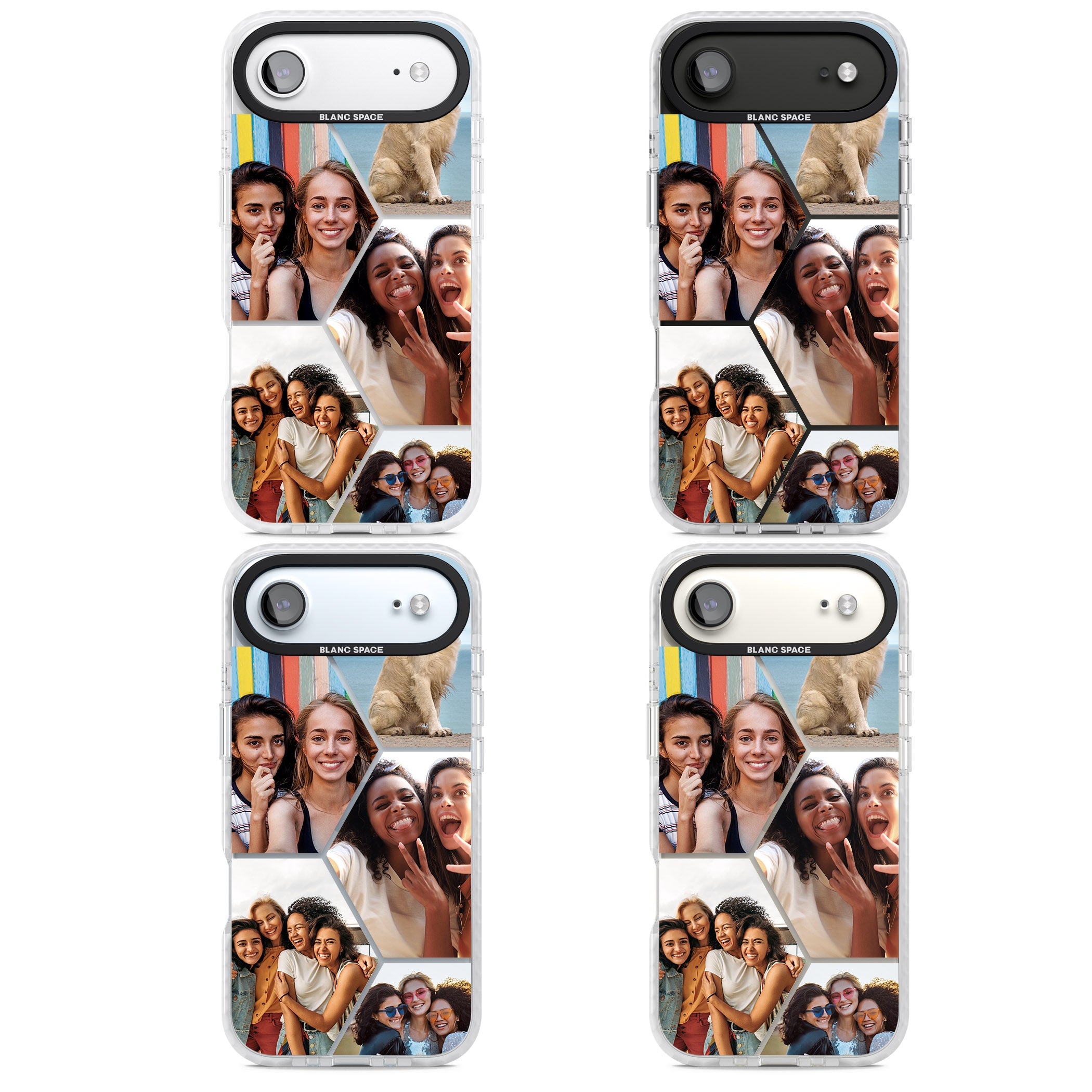 Personalised Beehive Photo Grid iPhone 17 Air Impact Clear Phone Case APT Impact Protection