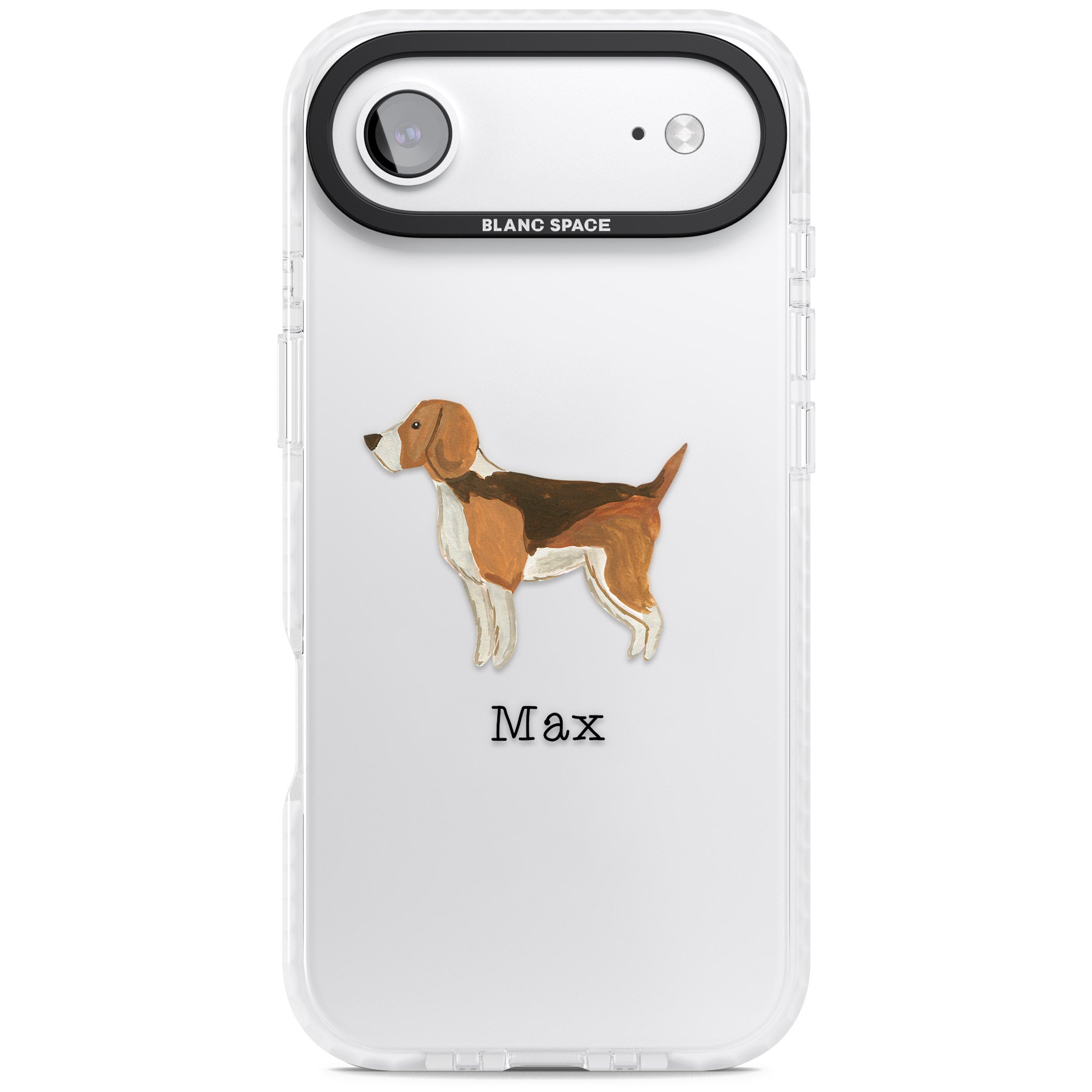 Personalised Beagle iPhone 17 Air Impact Clear Phone Case