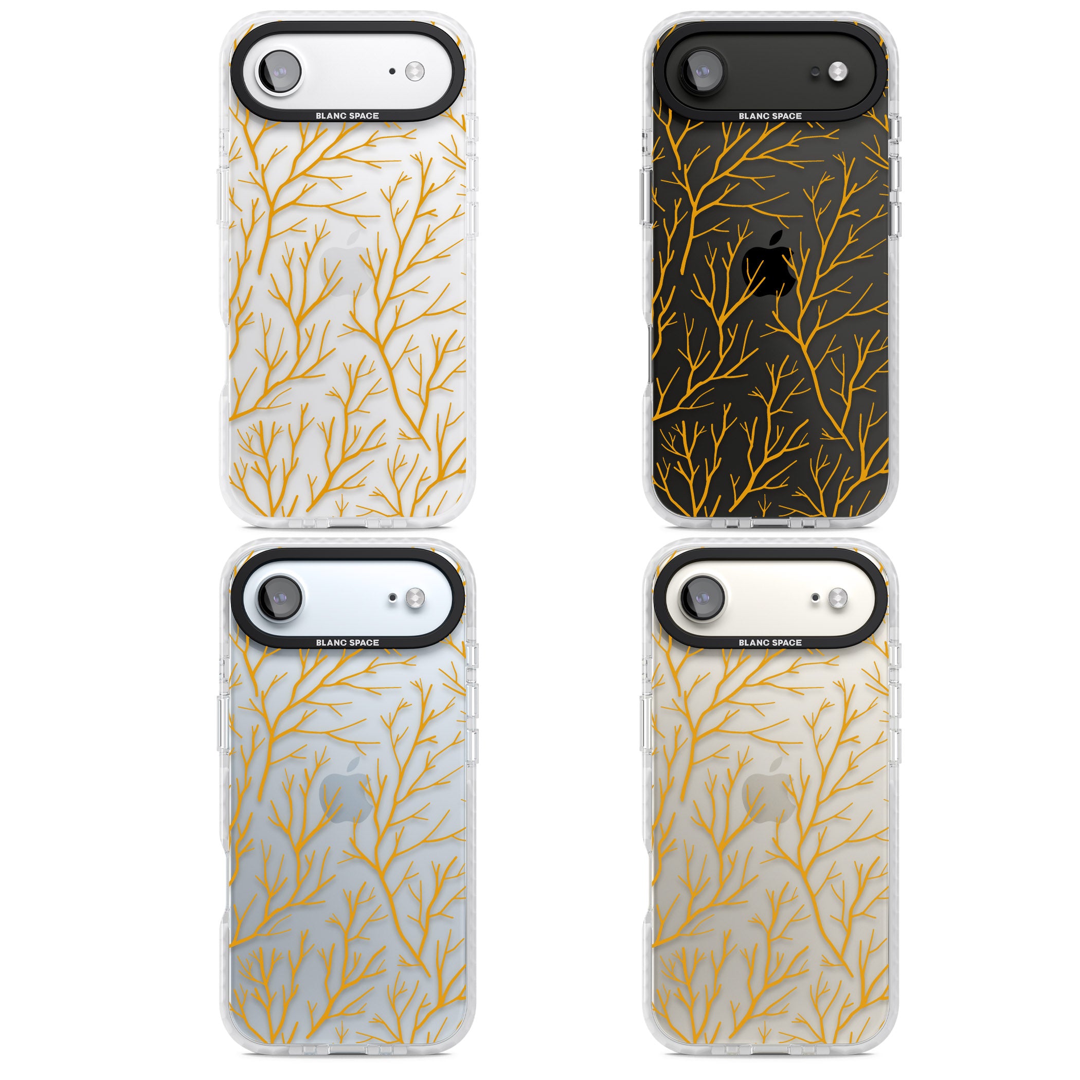 Personalised Bramble Branches iPhone 17 Air Impact Clear Phone Case APT Impact Protection