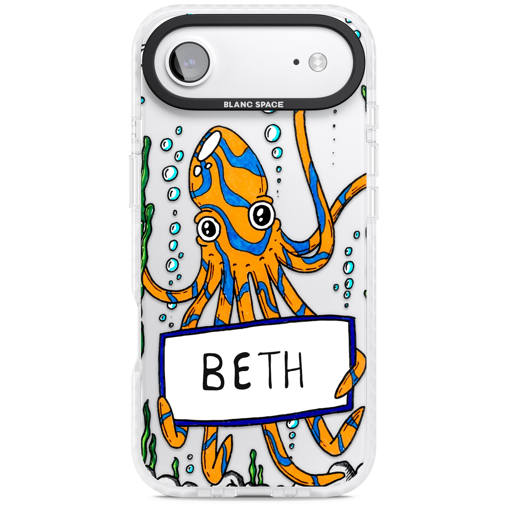 Personalised Octo iPhone 17 Air Impact Clear Phone Case