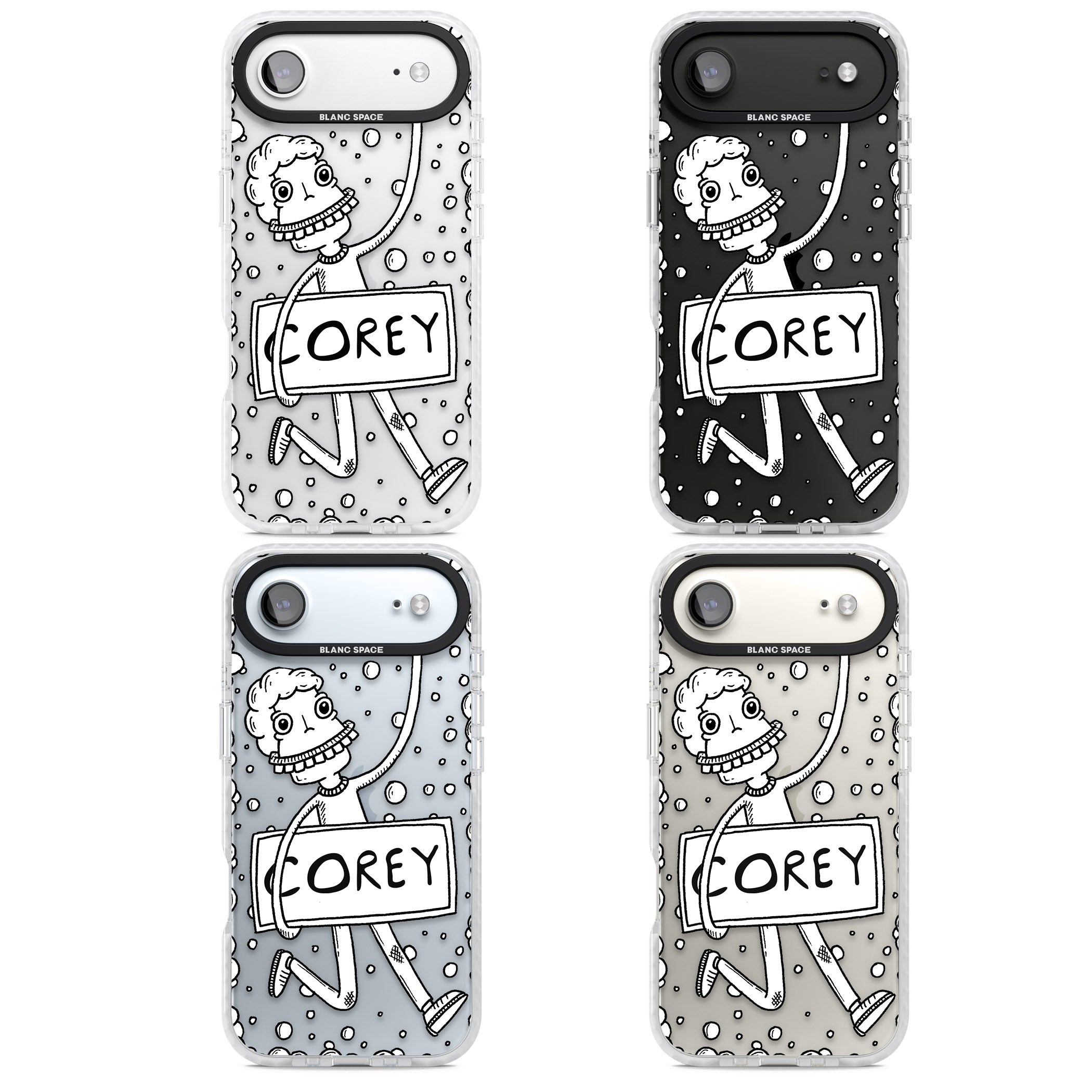 Personalised Banner Boy iPhone 17 Air Impact Clear Phone Case APT Impact Protection