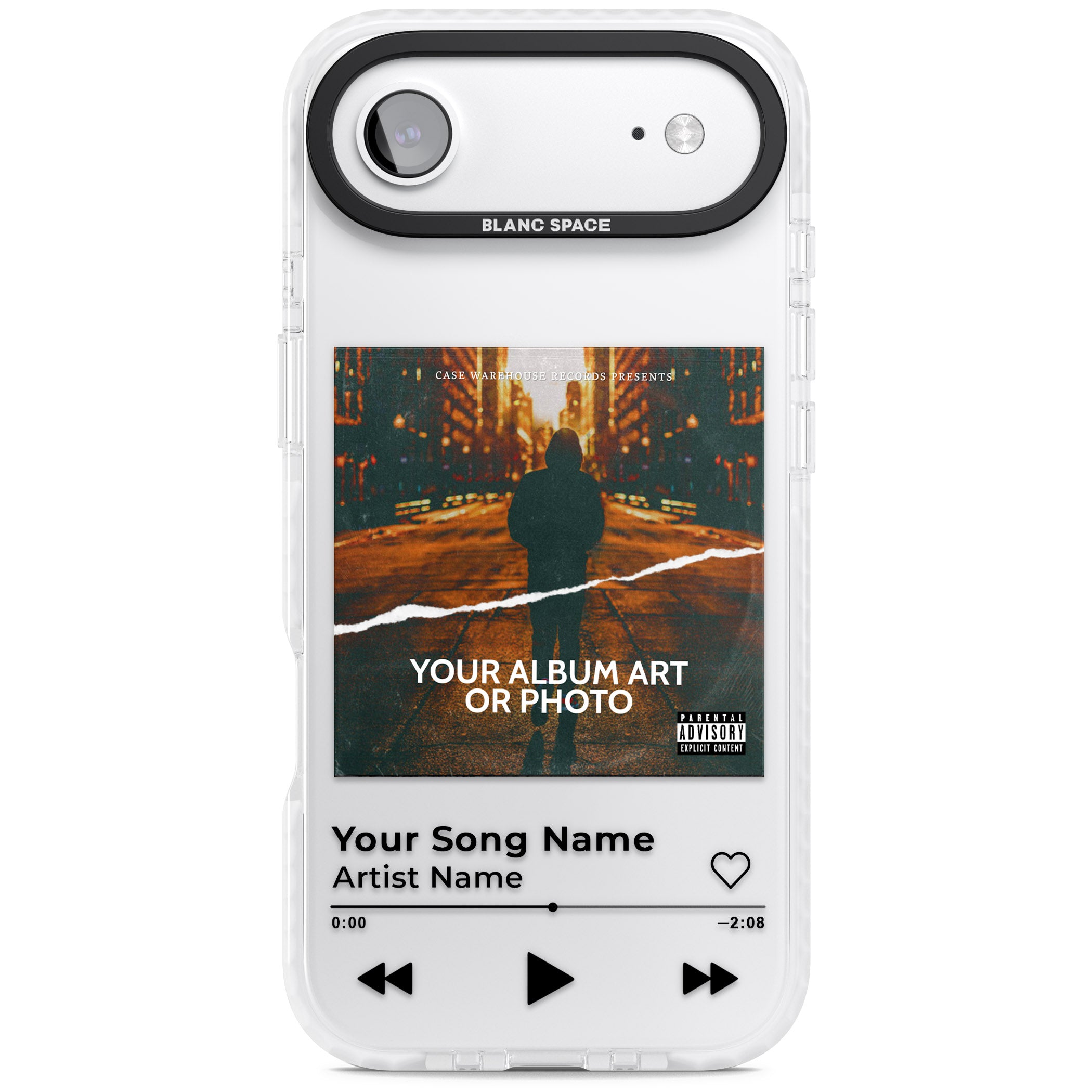 Personalised Album Art iPhone 17 Air Impact Clear Phone Case