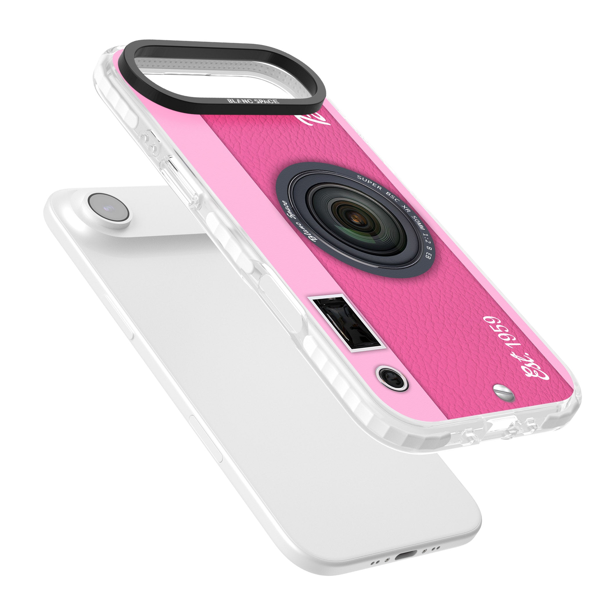 Personalised Pink Dream Camera iPhone 17 Air Impact Clear Phone Case Colours