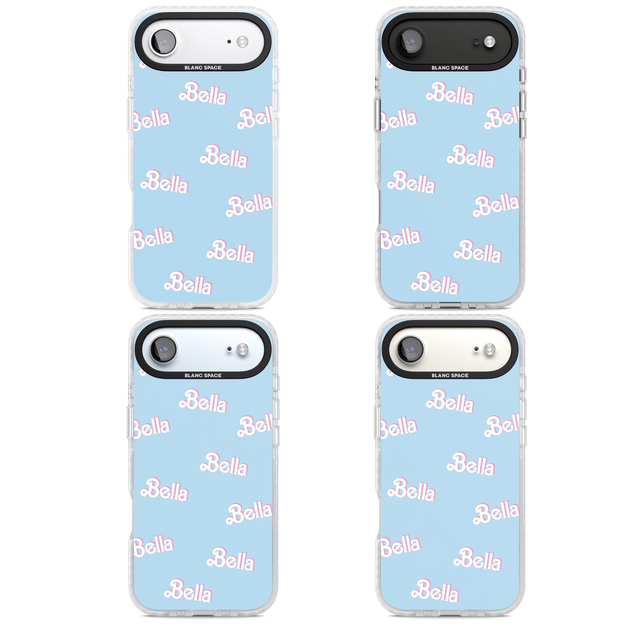 Personalised Cute Name Pattern iPhone 17 Air Impact Clear Phone Case APT Impact Protection