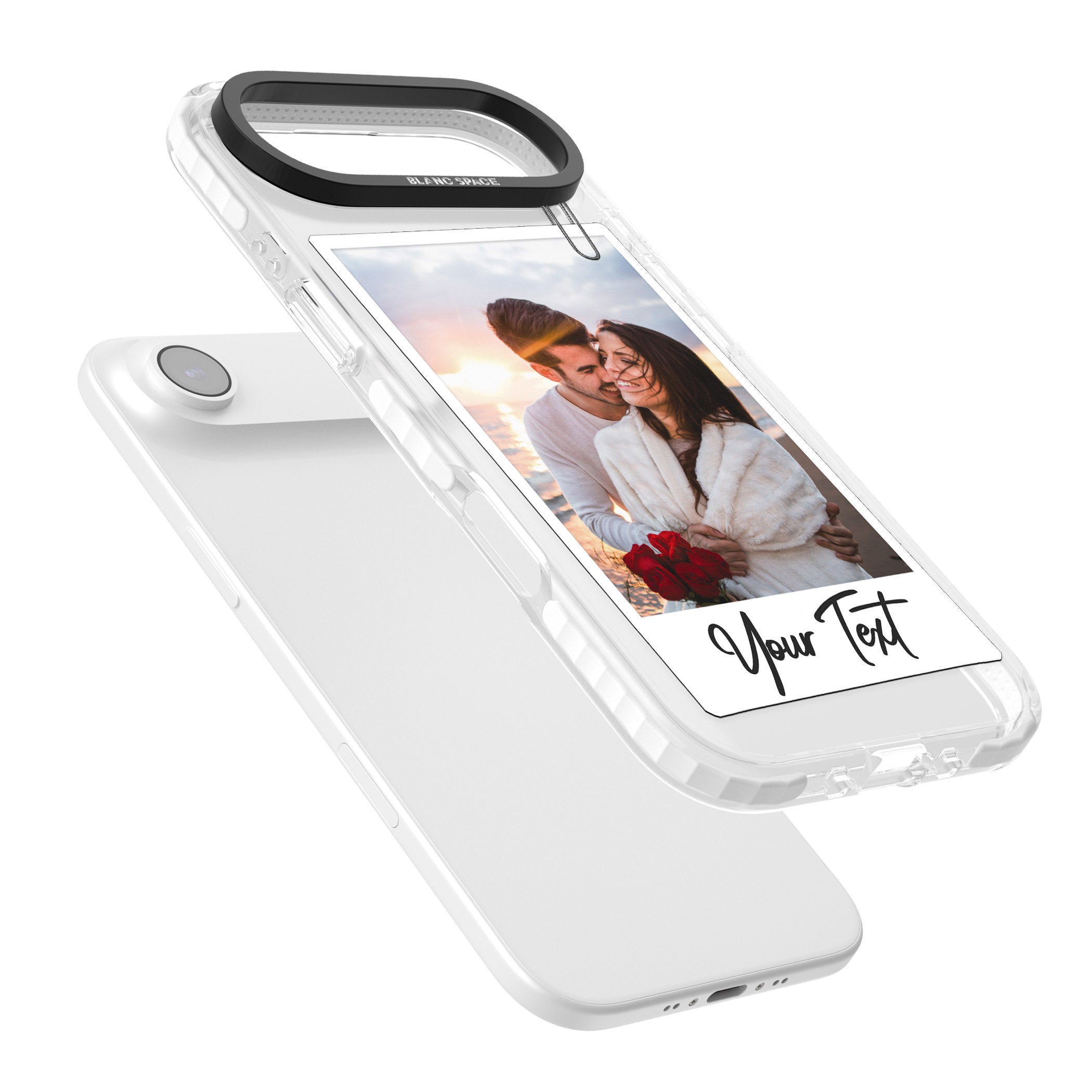 Personalised Instant Camera Photo iPhone 17 Air Impact Clear Phone Case Colours