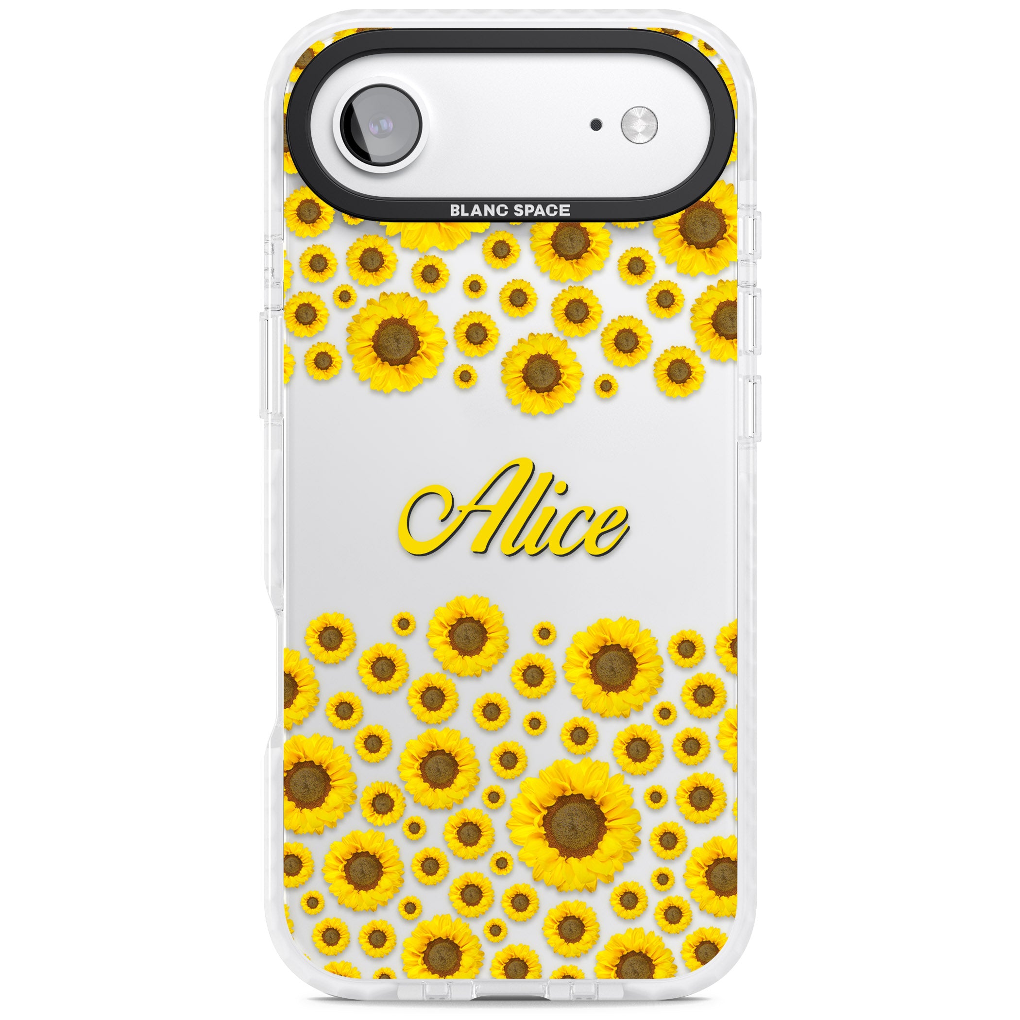 Personalised Sunflowers iPhone 17 Air Impact Clear Phone Case