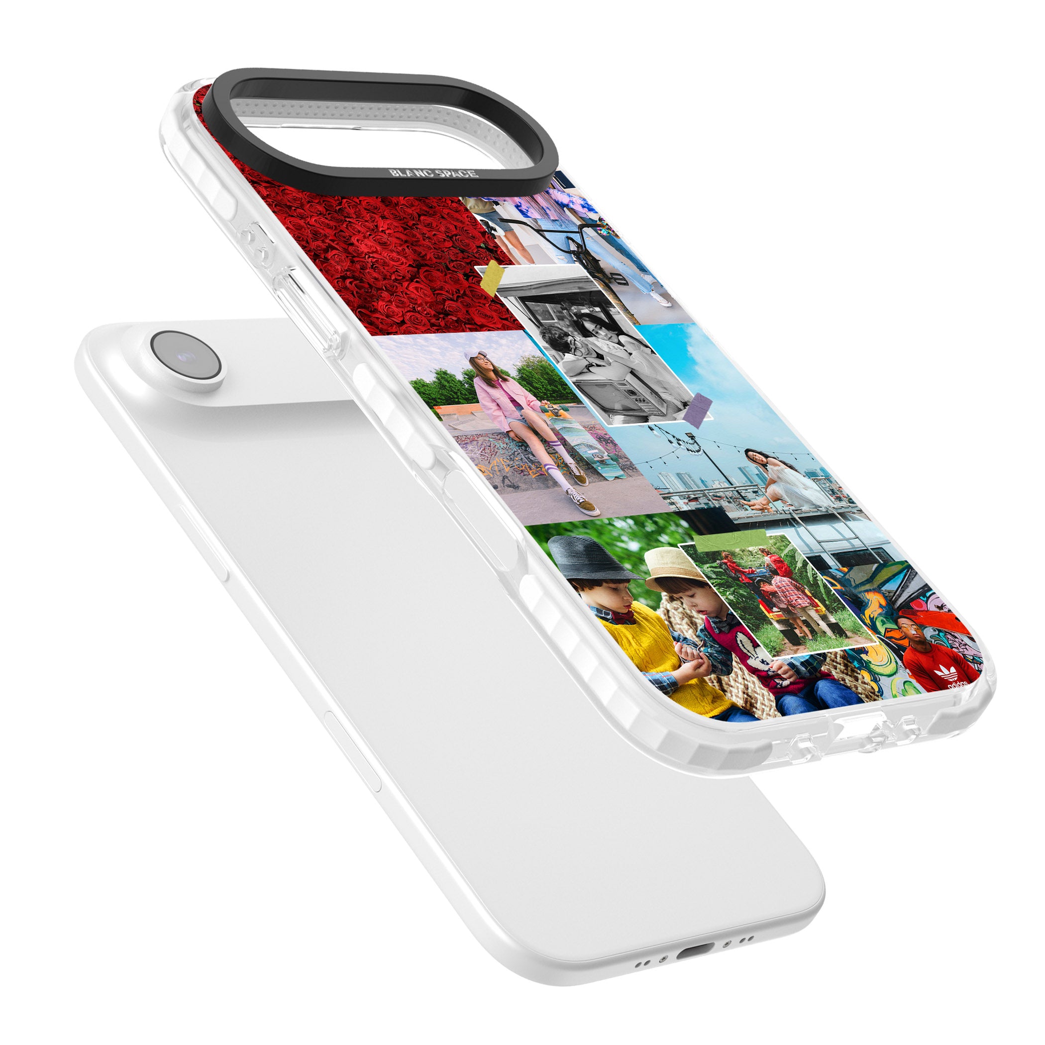 Personalised Photo Collage iPhone 17 Air Impact Clear Phone Case Colours