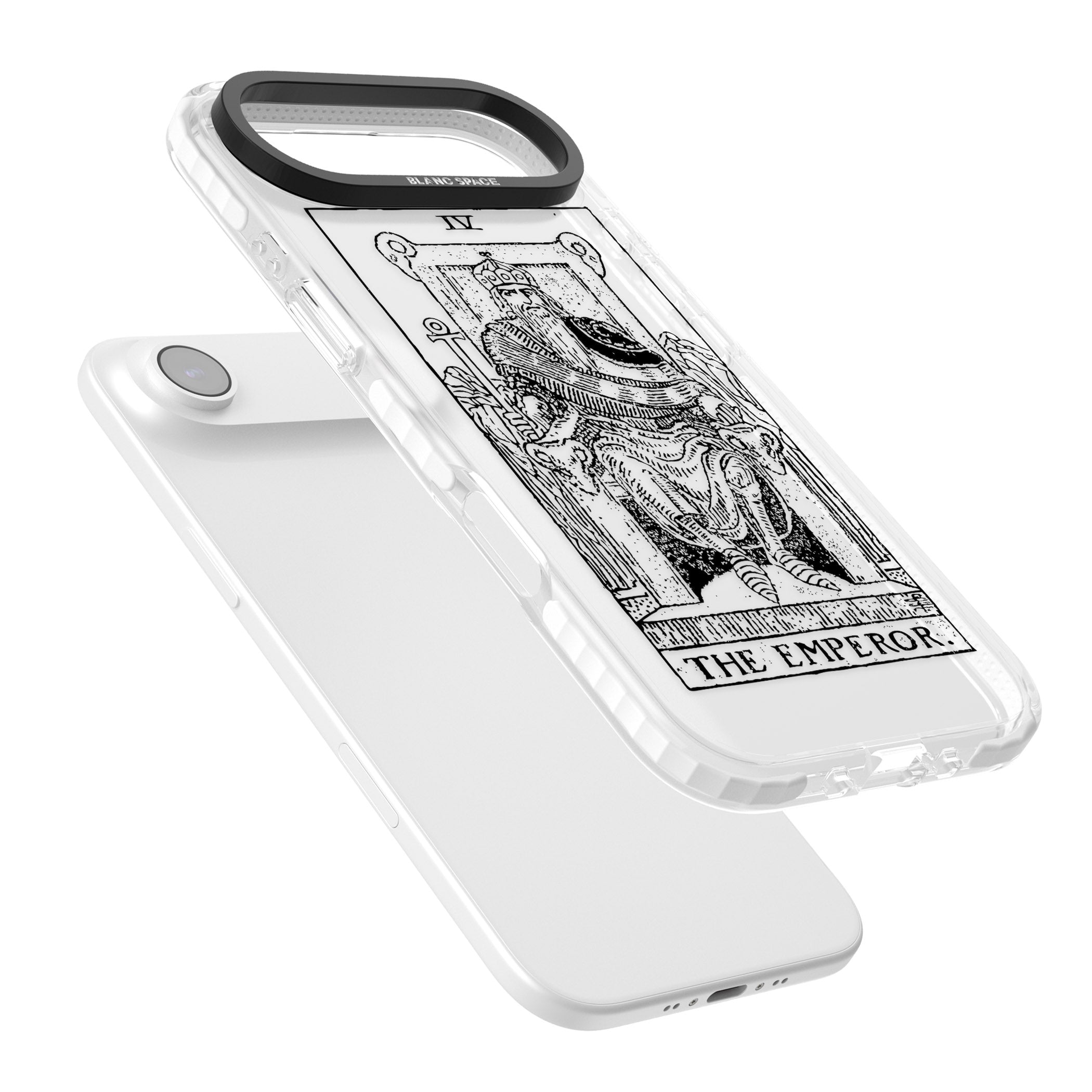 Personalised The Emperor Tarot iPhone 17 Air Impact Clear Phone Case Colours