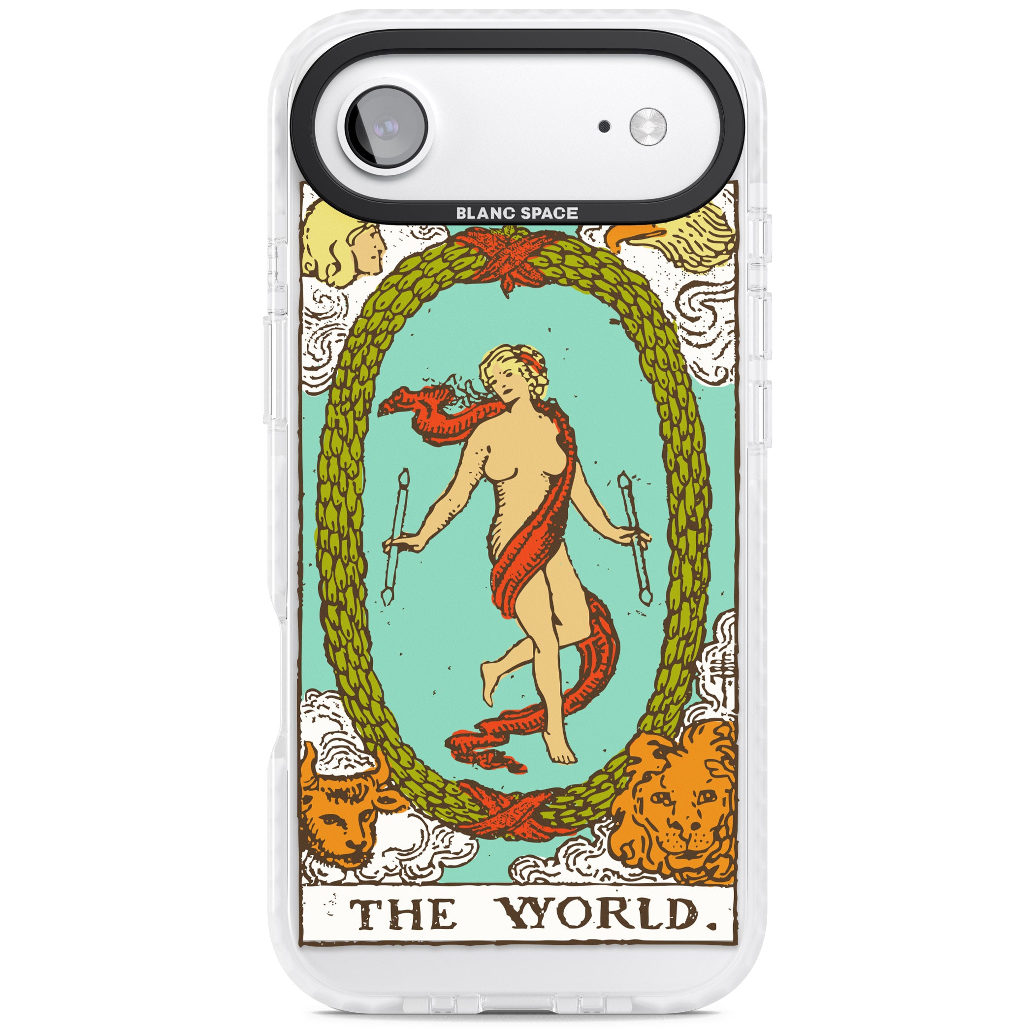 Personalised The World Tarot Card (Color) iPhone 17 Air Impact Clear Phone Case