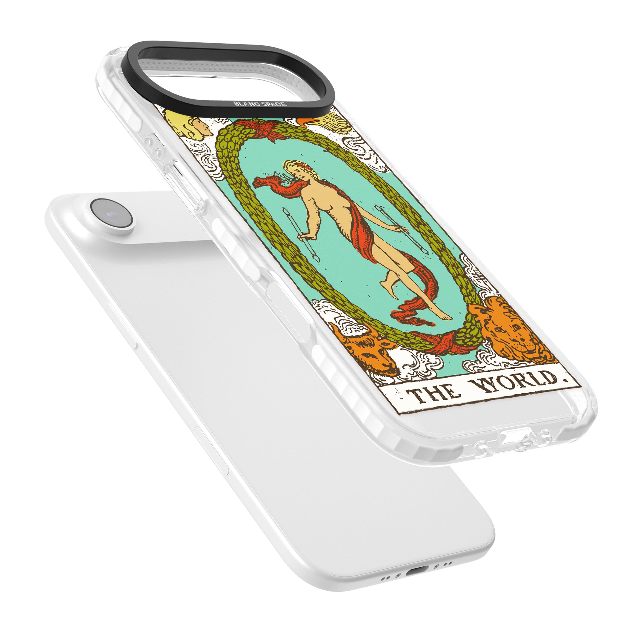 Personalised The World Tarot Card (Color) iPhone 17 Air Impact Clear Phone Case Colours