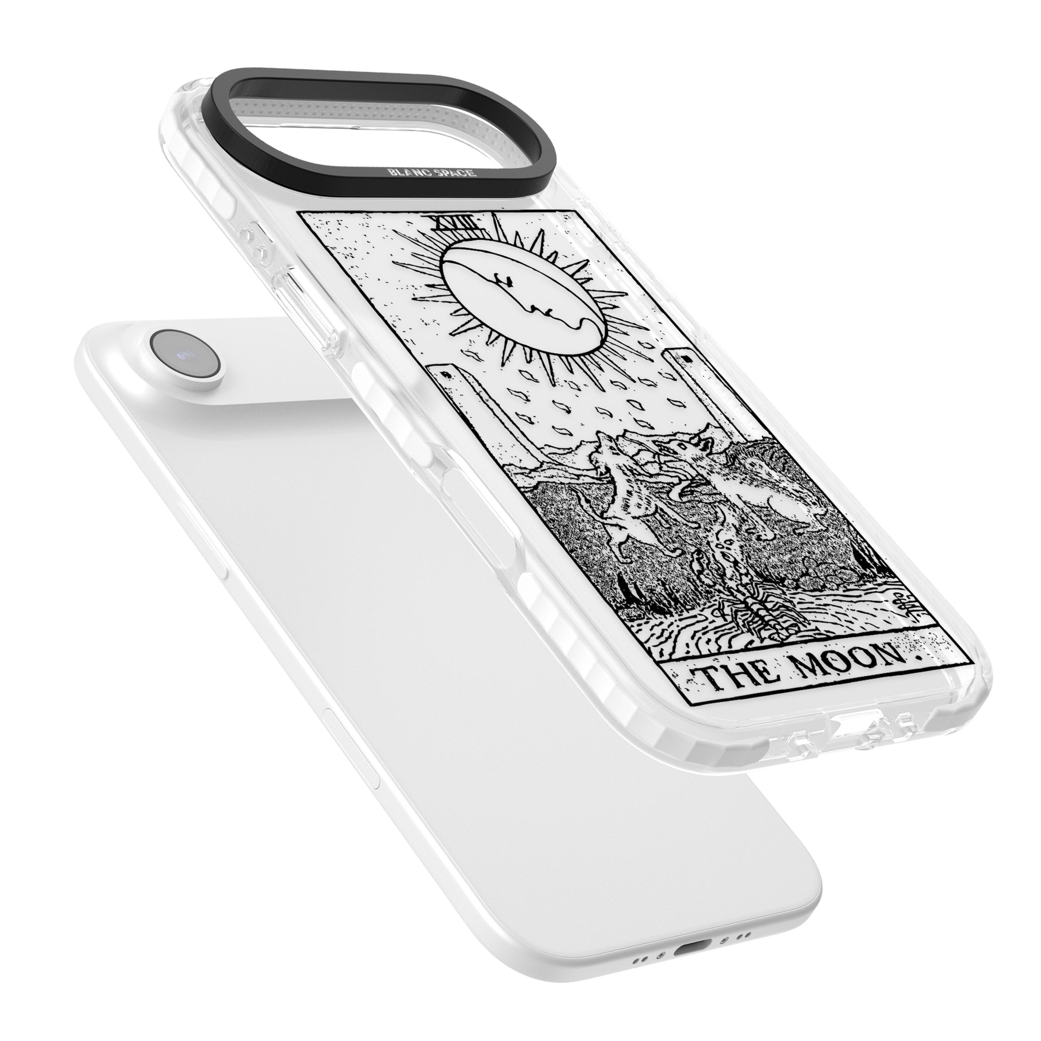 Personalised The Moon Tarot Card (Clear) iPhone 17 Air Impact Clear Phone Case Colours