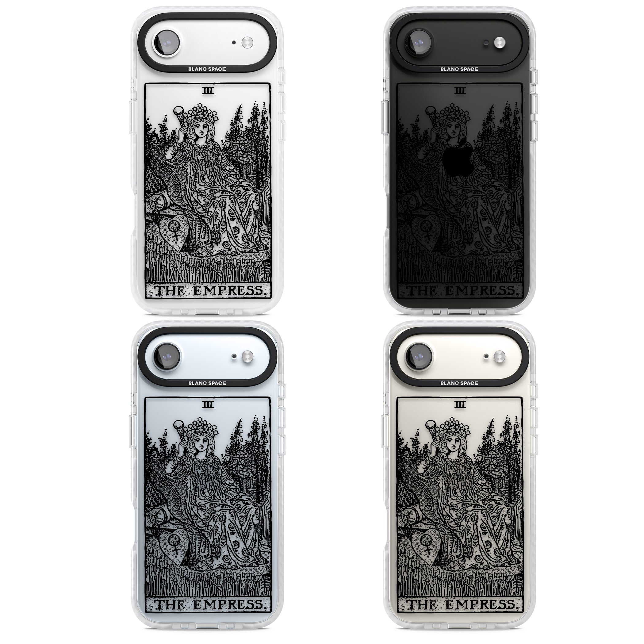 Personalised The Empress Tarot Card (Clear) iPhone 17 Air Impact Clear Phone Case APT Impact Protection
