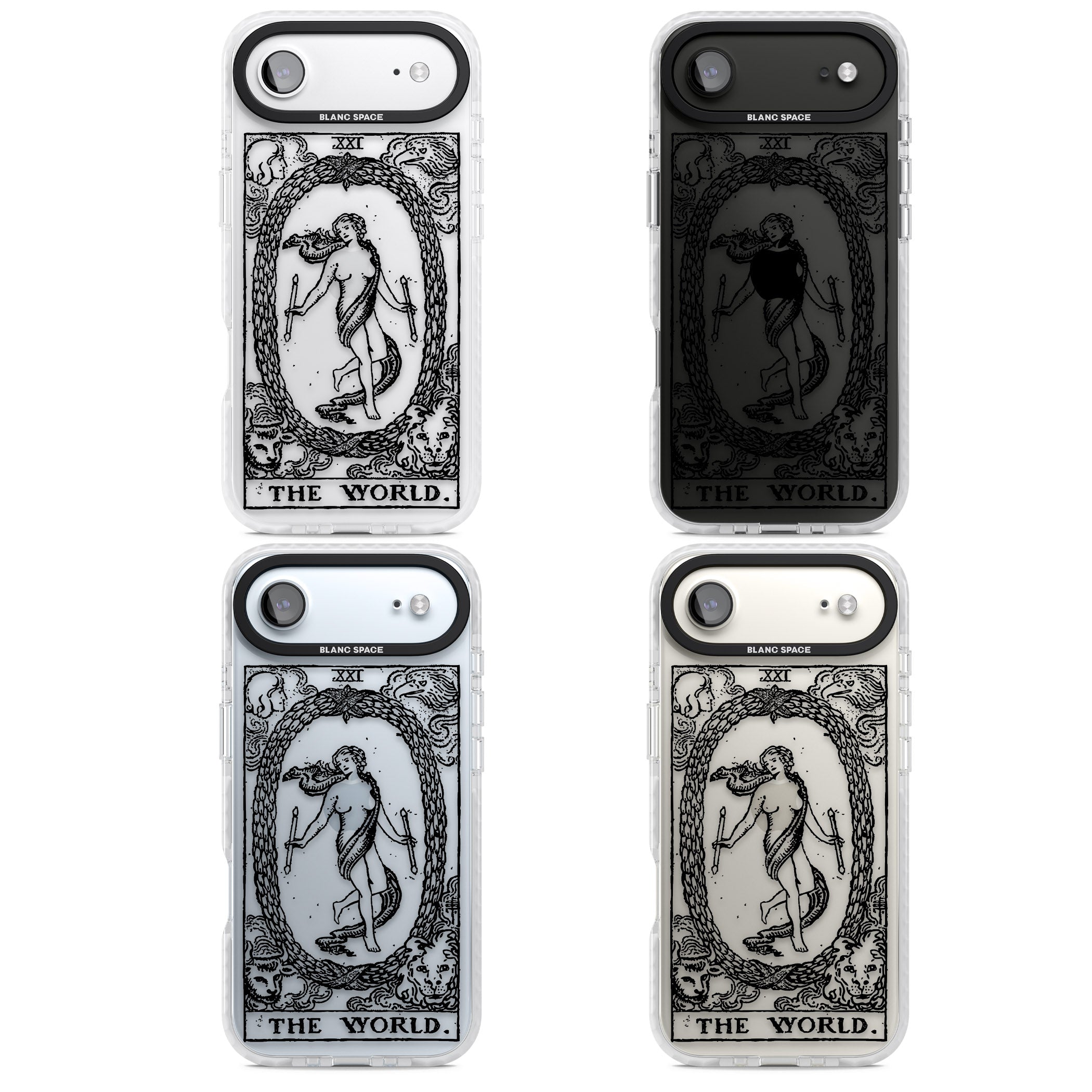 Personalised The World Tarot Card (Clear) iPhone 17 Air Impact Clear Phone Case APT Impact Protection
