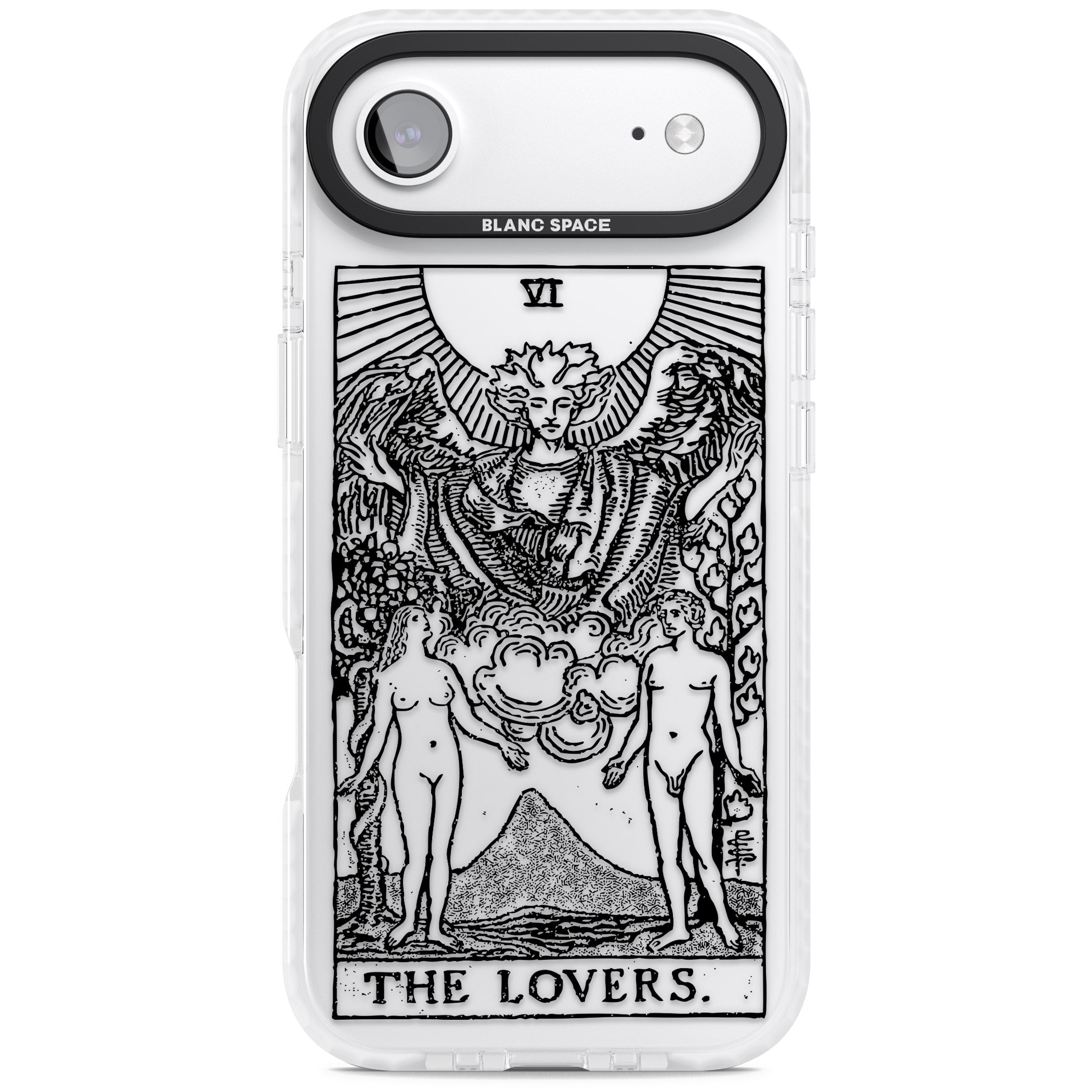 Personalised The Lovers Tarot Card (Clear) iPhone 17 Air Impact Clear Phone Case