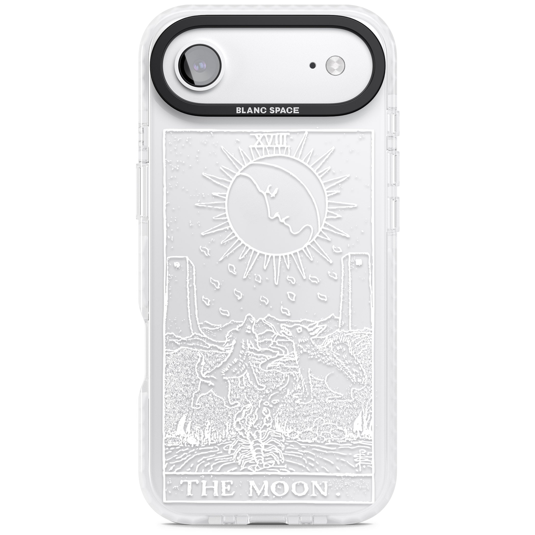Personalised The Moon Tarot Card (White) iPhone 17 Air Impact Clear Phone Case