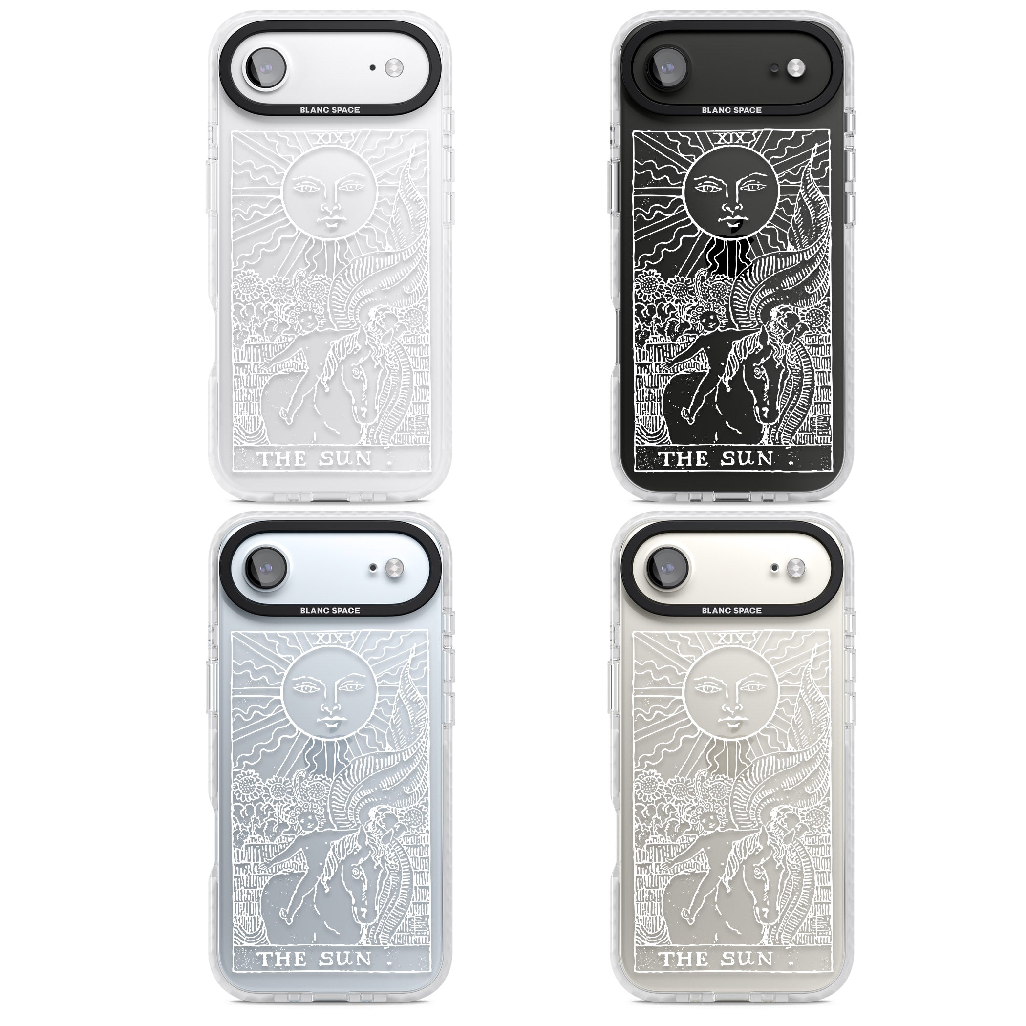 Personalised The Sun Tarot Card (White) iPhone 17 Air Impact Clear Phone Case APT Impact Protection