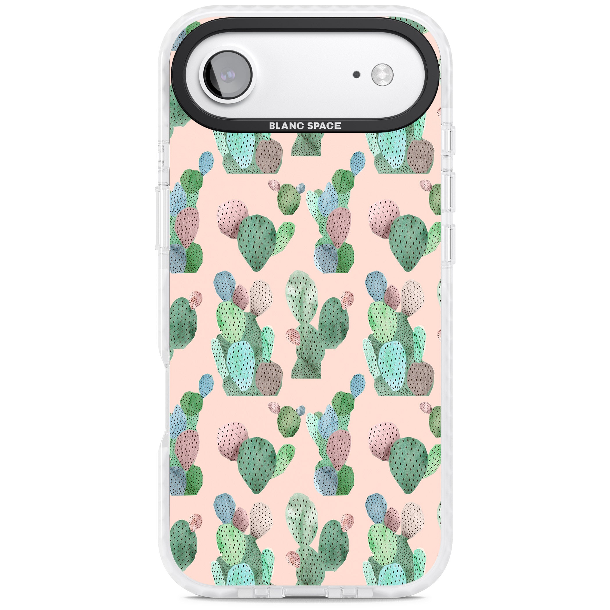 Pink Cactus iPhone 17 Air Impact Clear Phone Case