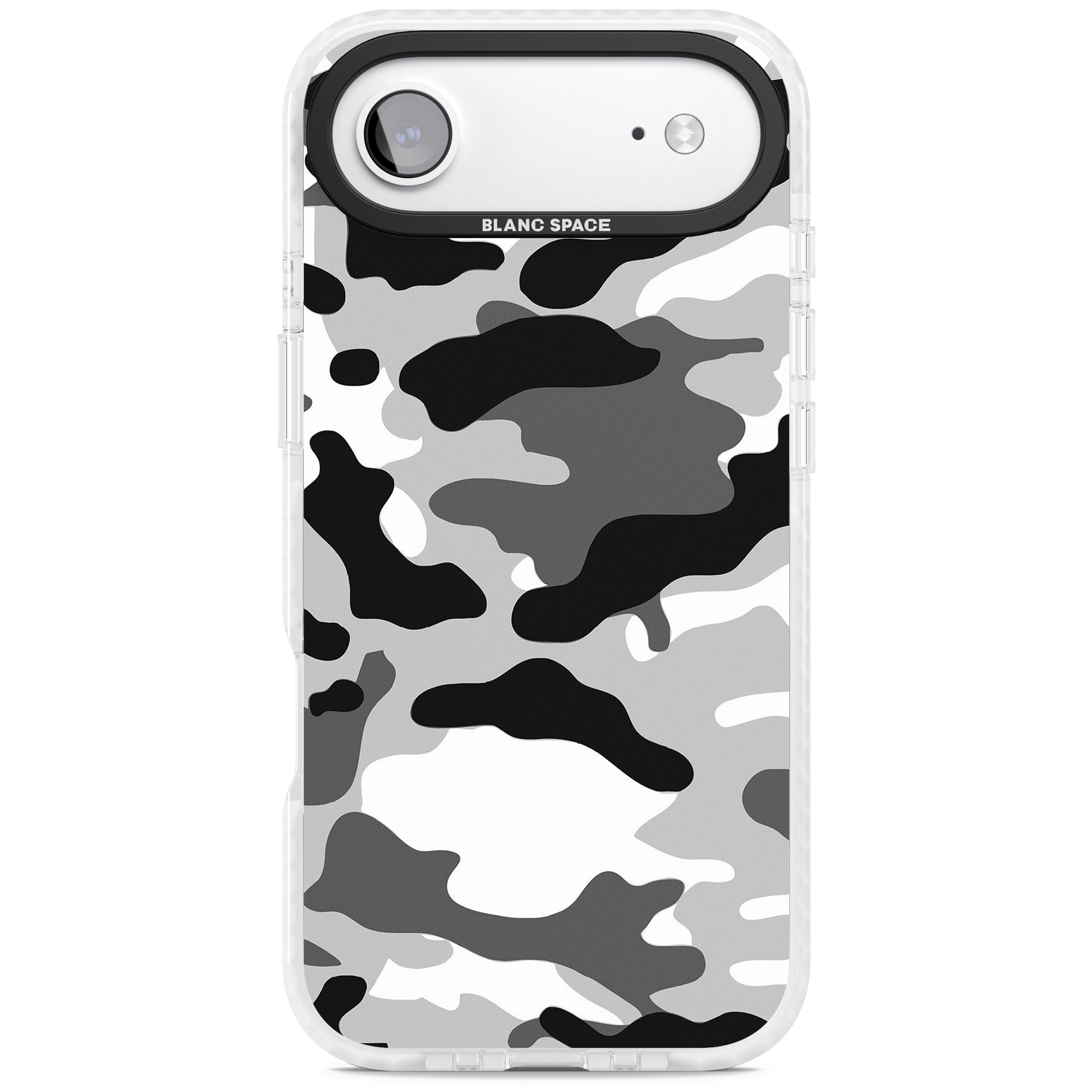 Grey Camo iPhone 17 Air Impact Clear Phone Case