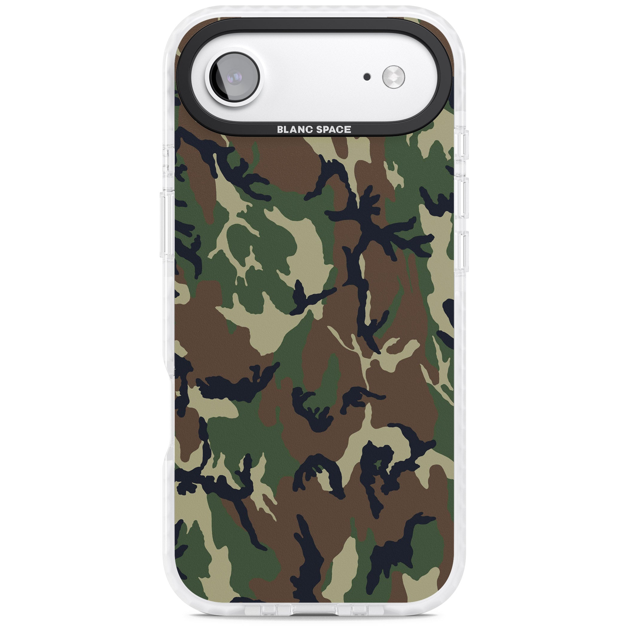 Forest Green Camo iPhone 17 Air Impact Clear Phone Case