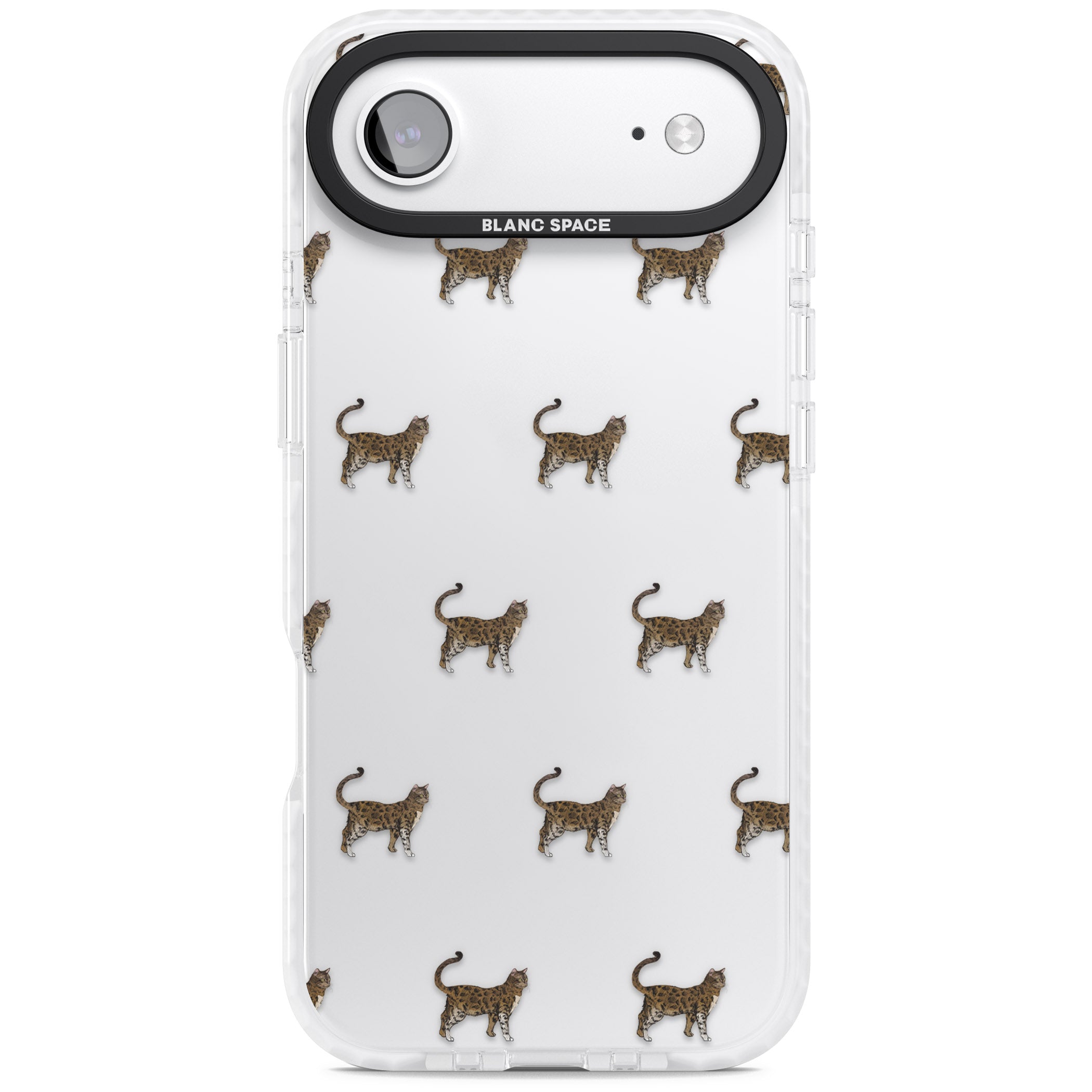 Bengal Cat Pattern iPhone 17 Air Impact Clear Phone Case