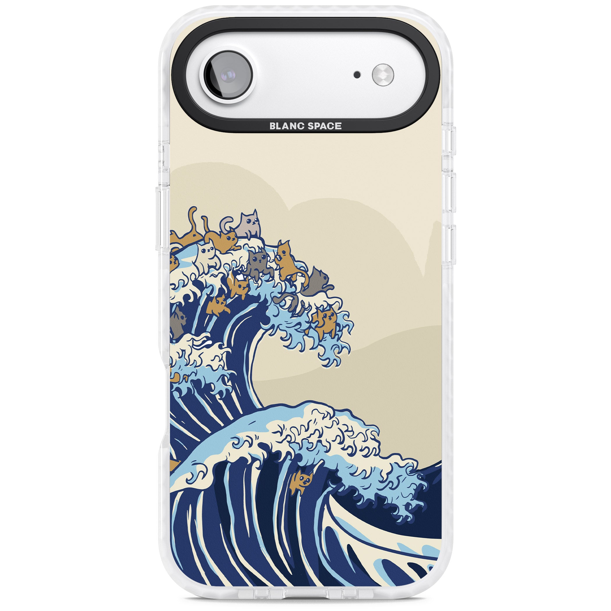 The Great Cat Wave iPhone 17 Air Impact Clear Phone Case