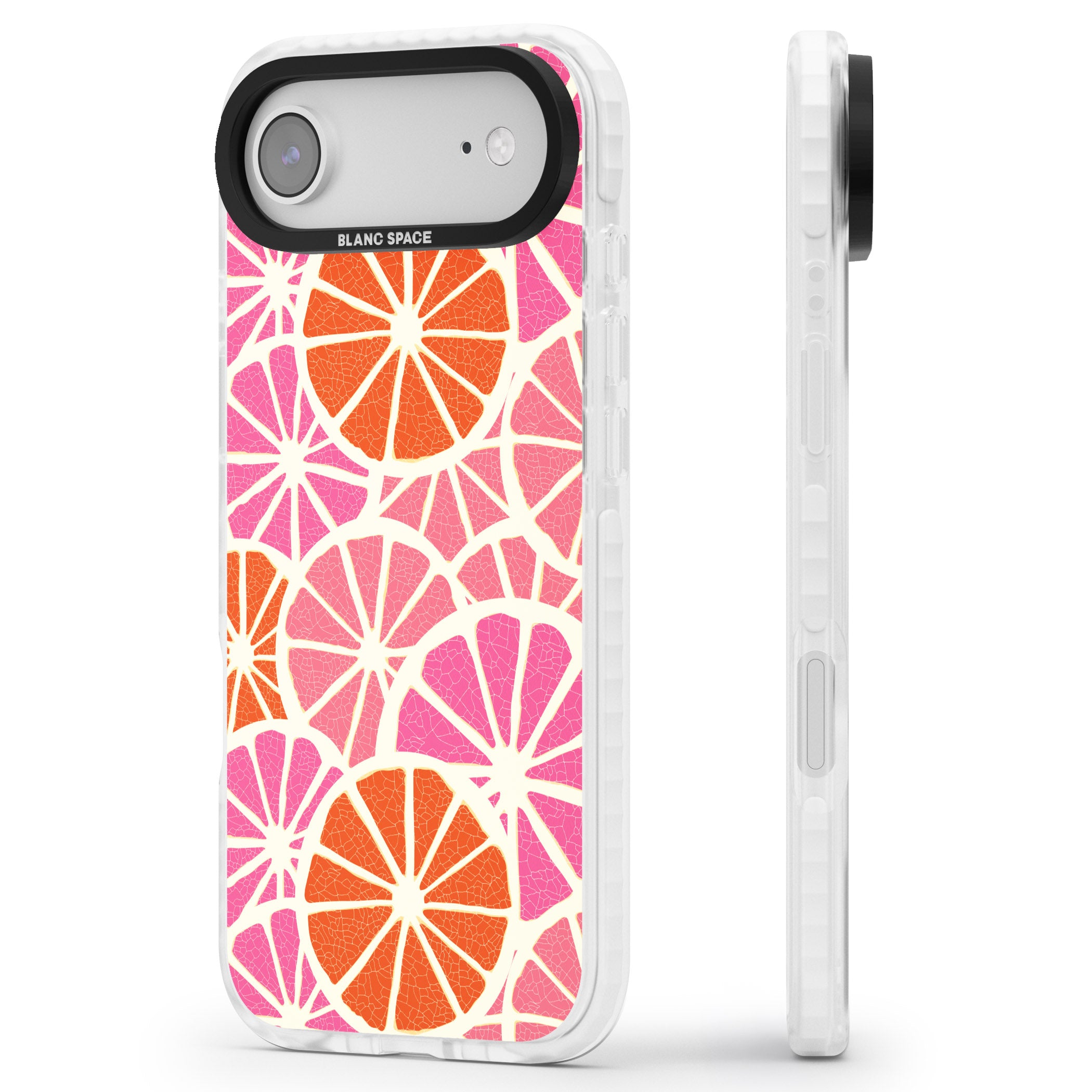 Citrus Slices iPhone 17 Air Impact Clear Phone Case Side Profile