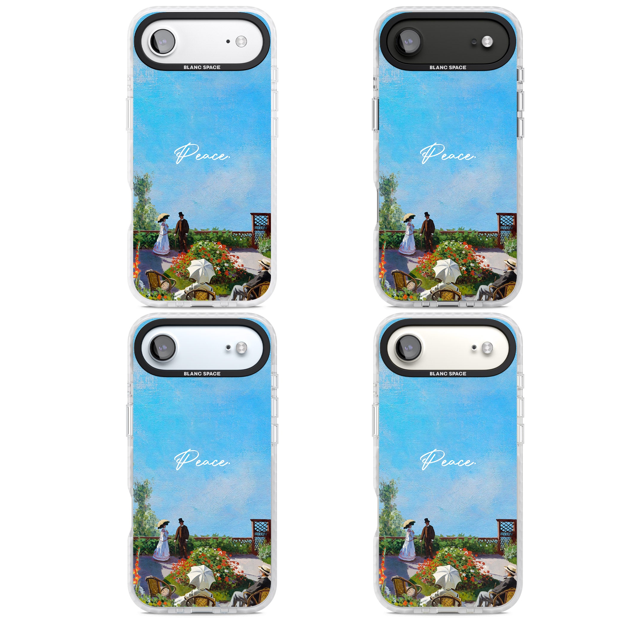 Monet Garden Terrace iPhone 17 Air Impact Clear Phone Case APT Impact Protection