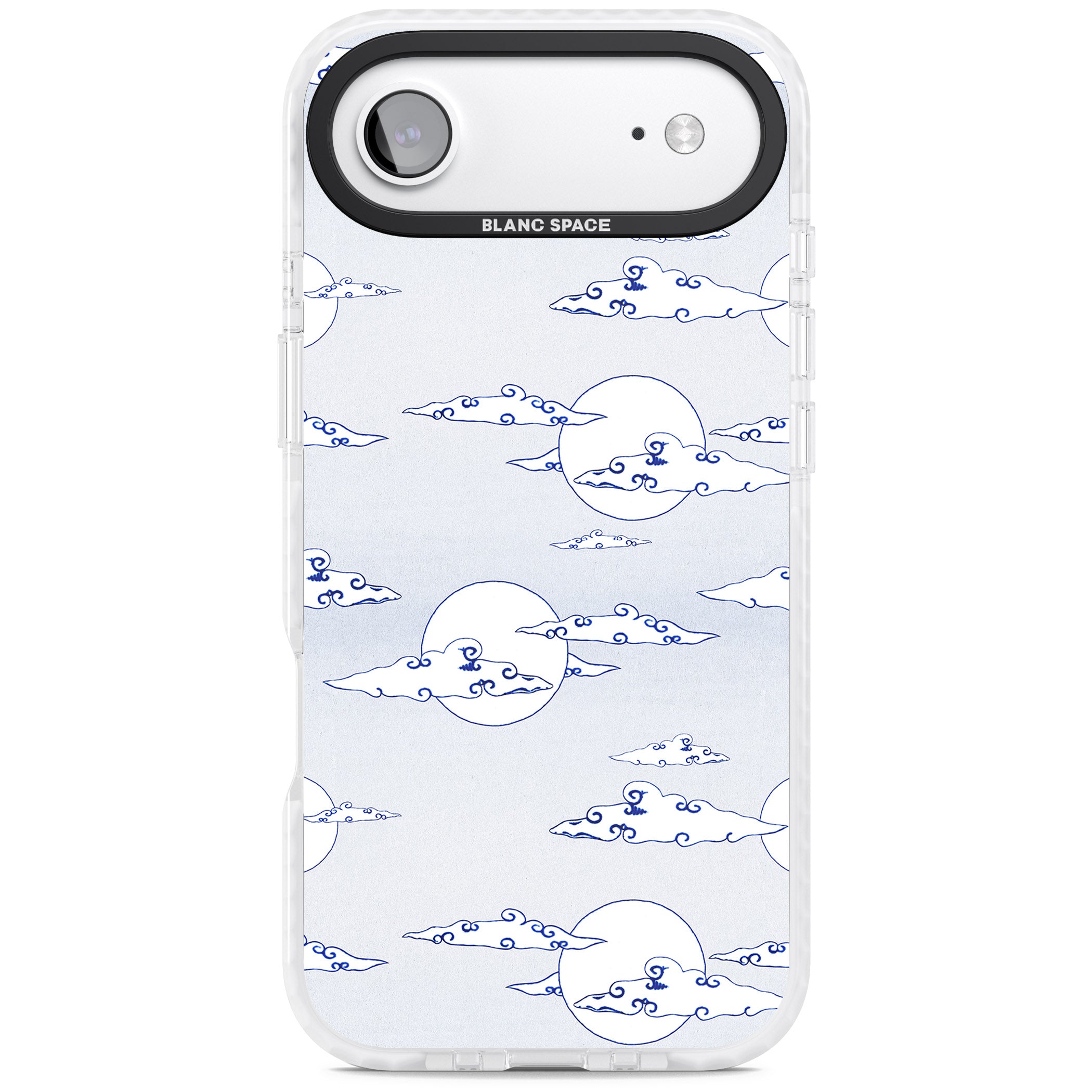 Moon & Clouds iPhone 17 Air Impact Clear Phone Case