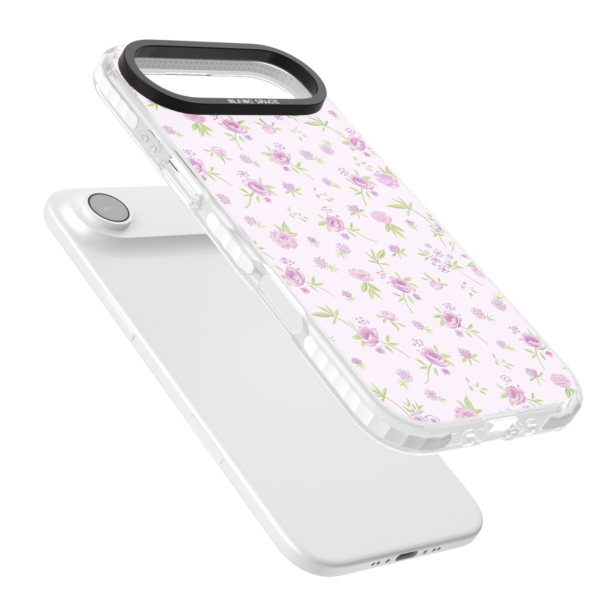 Pink Peonies iPhone 17 Air Impact Clear Phone Case Colours