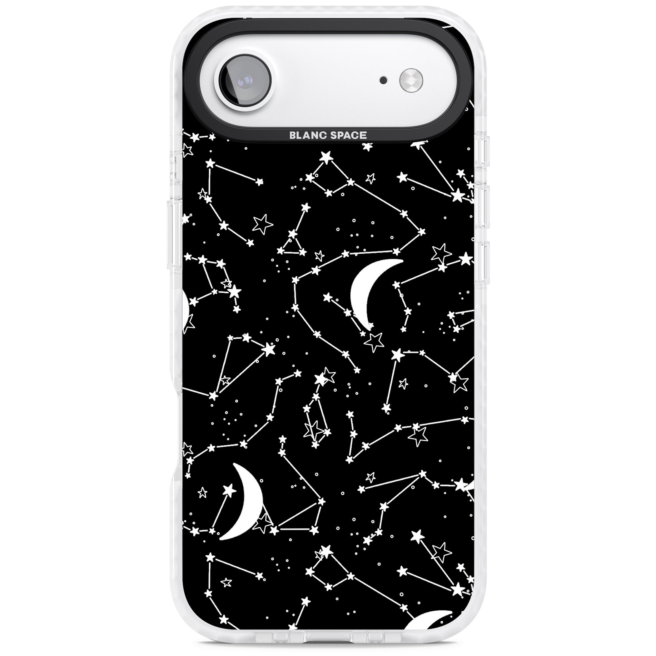 Black Celestial Constellations iPhone 17 Air Impact Clear Phone Case