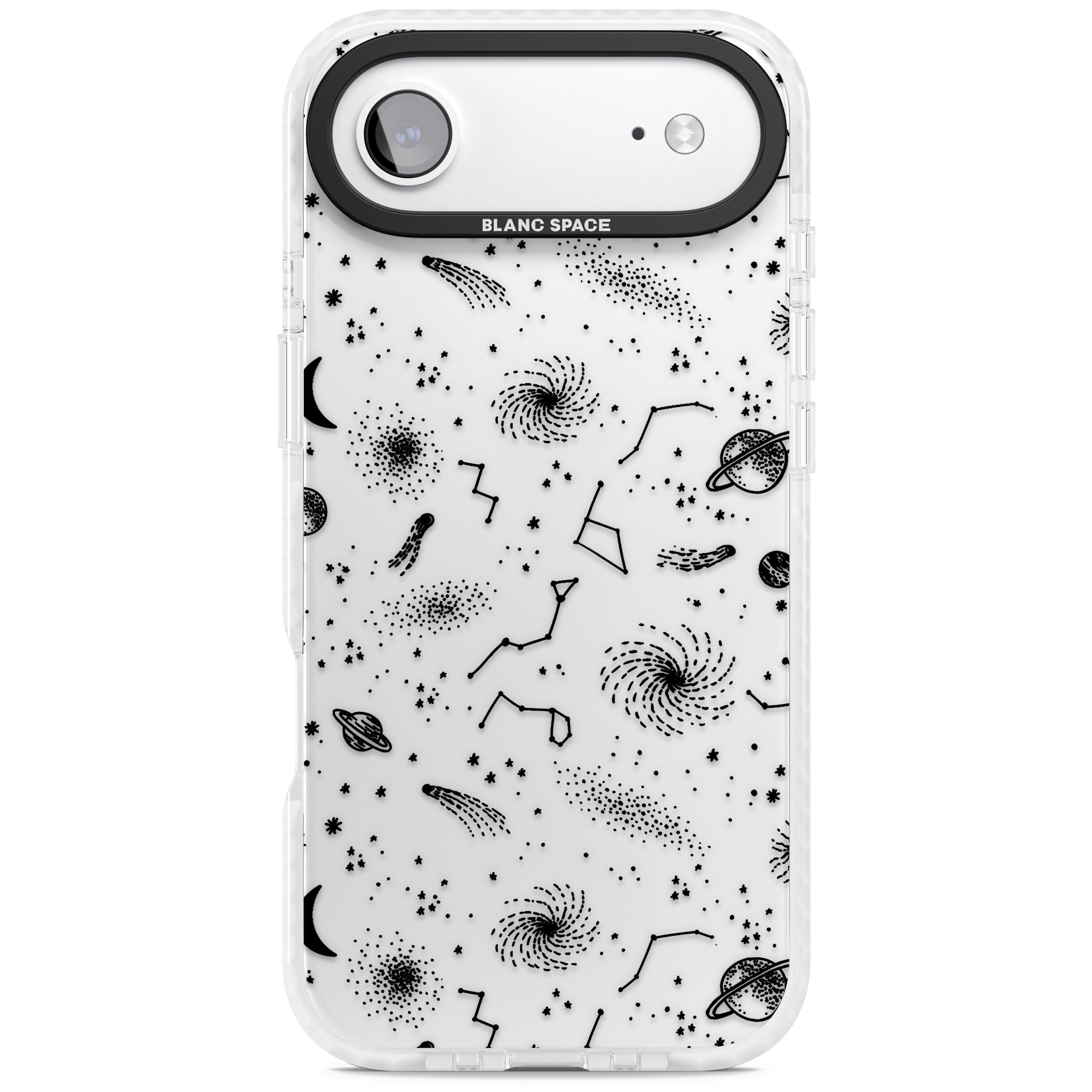 Galactic Sketch iPhone 17 Air Impact Clear Phone Case