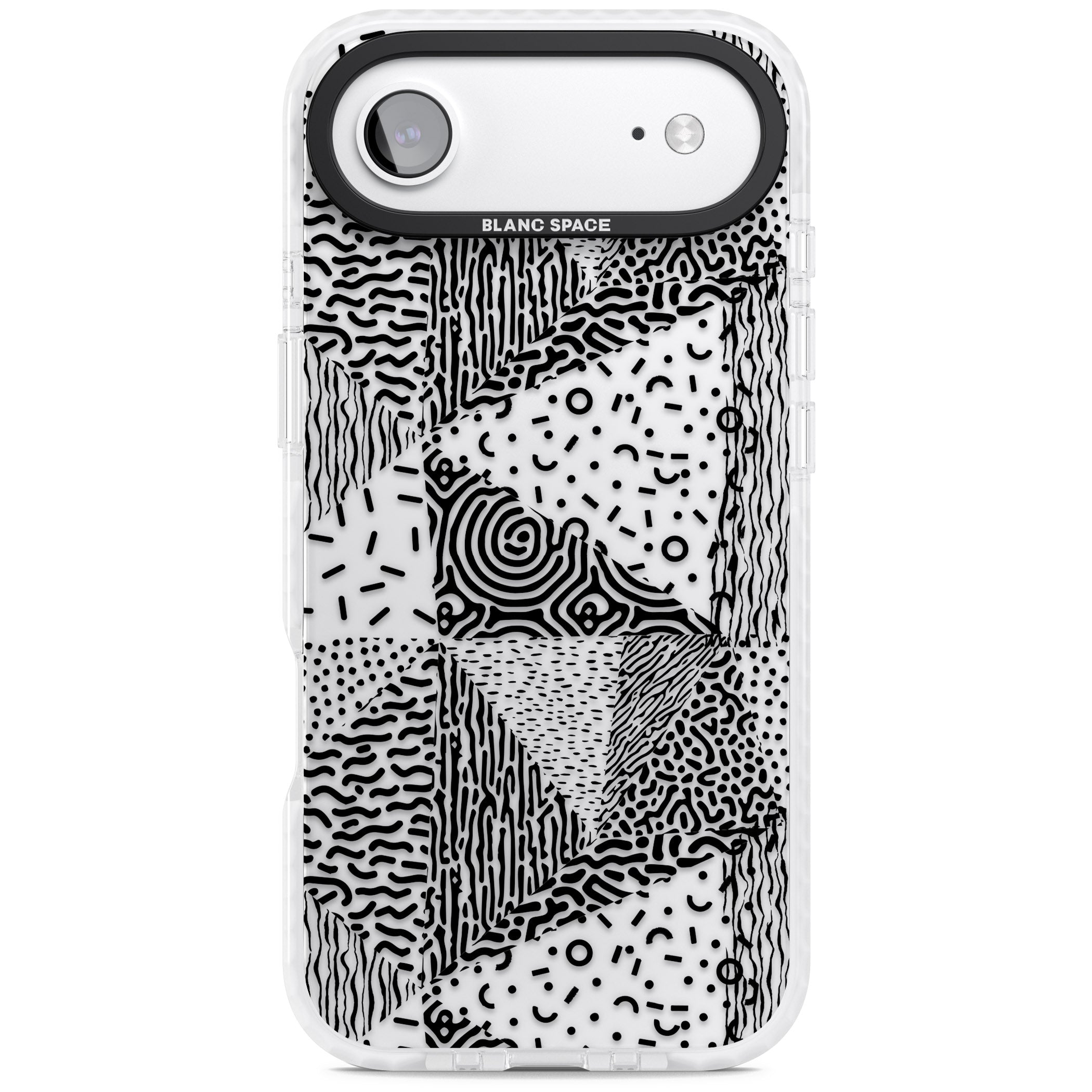 Monochrome Pattern iPhone 17 Air Impact Clear Phone Case