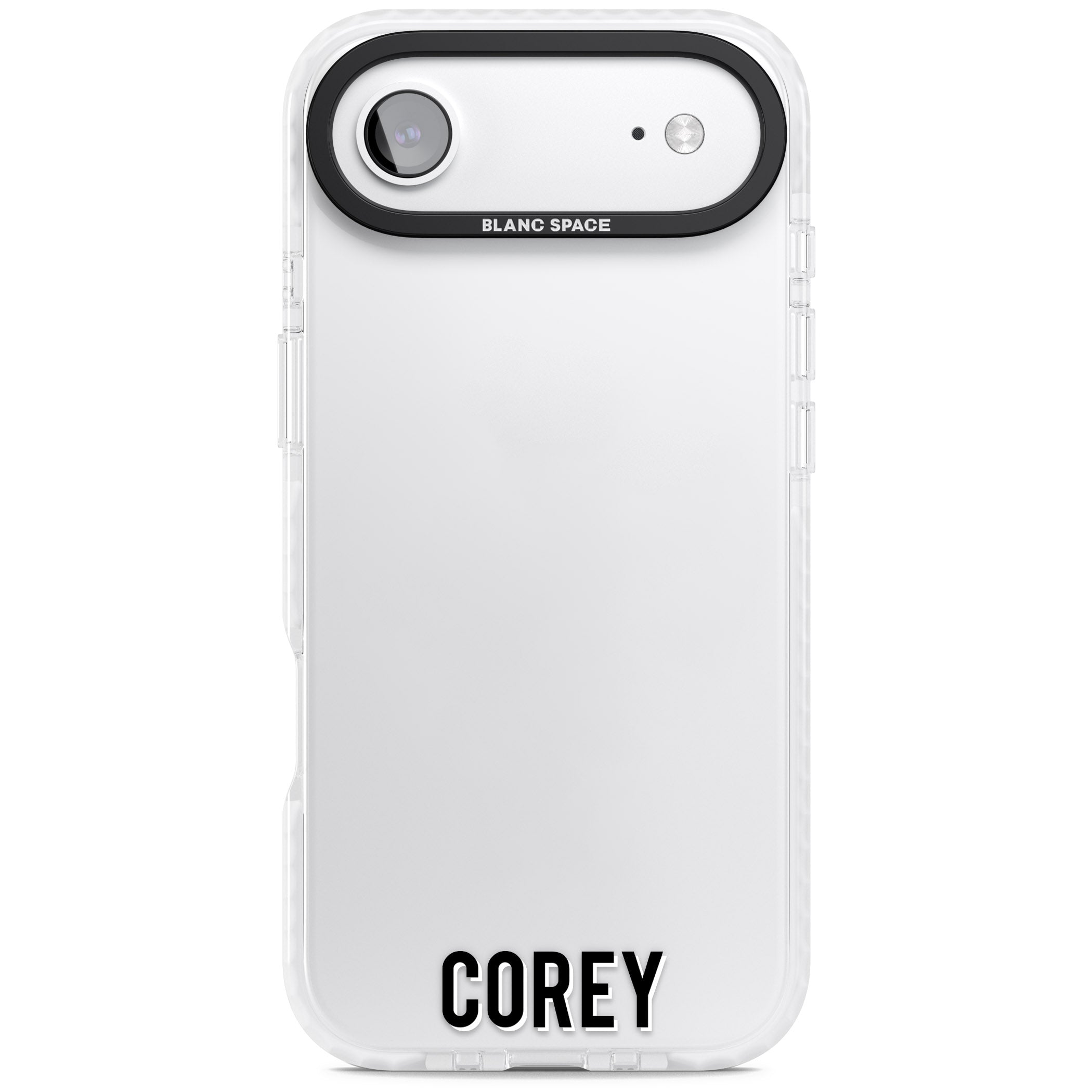 Personalised Bottom Name iPhone 17 Air Impact Clear Phone Case