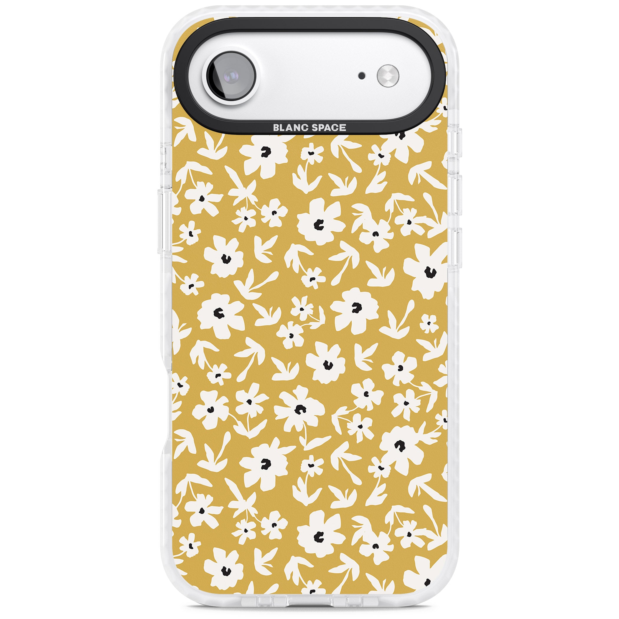 Mustard Floral iPhone 17 Air Impact Clear Phone Case