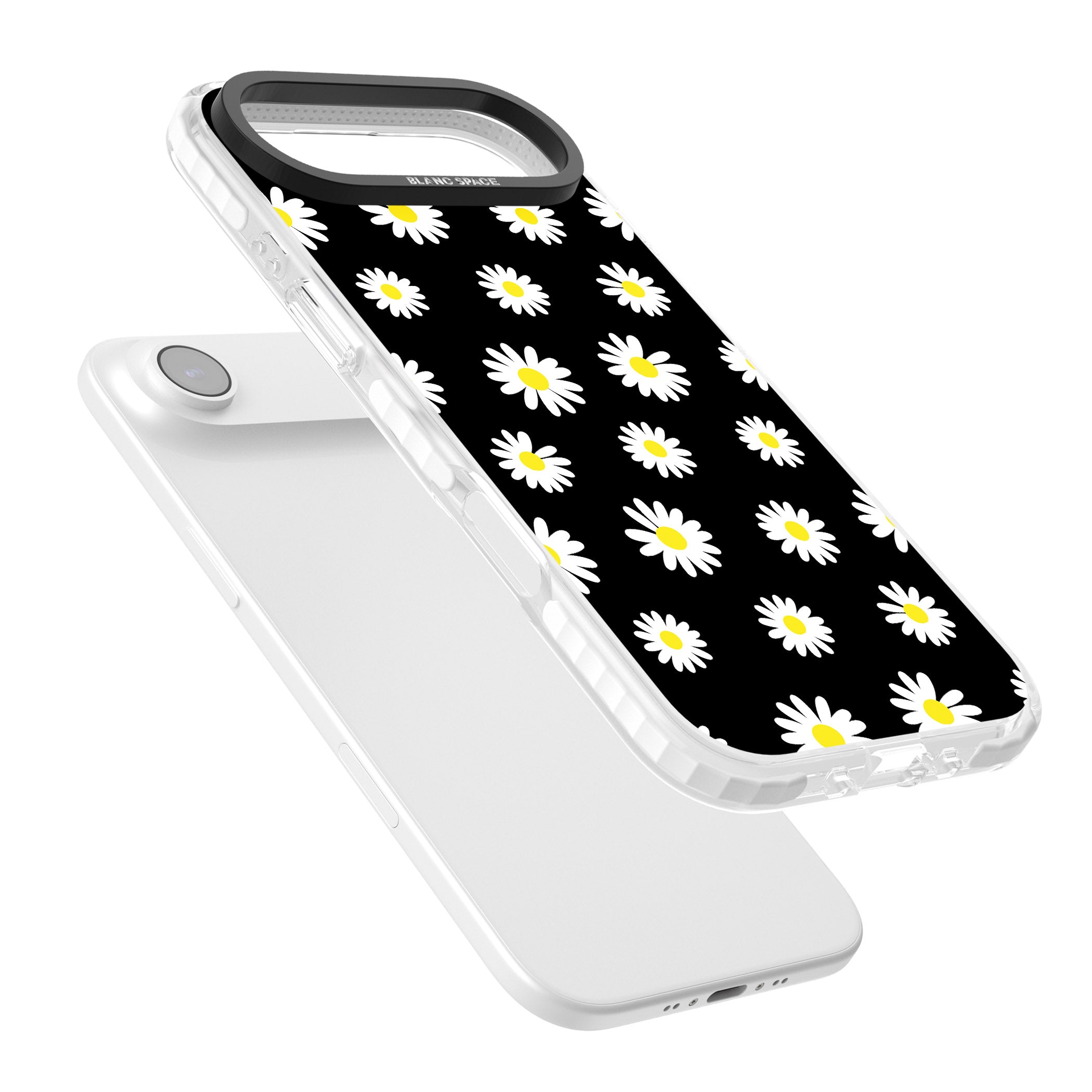 Personalised Chic Daisy Pattern iPhone 17 Air Impact Clear Phone Case Colours