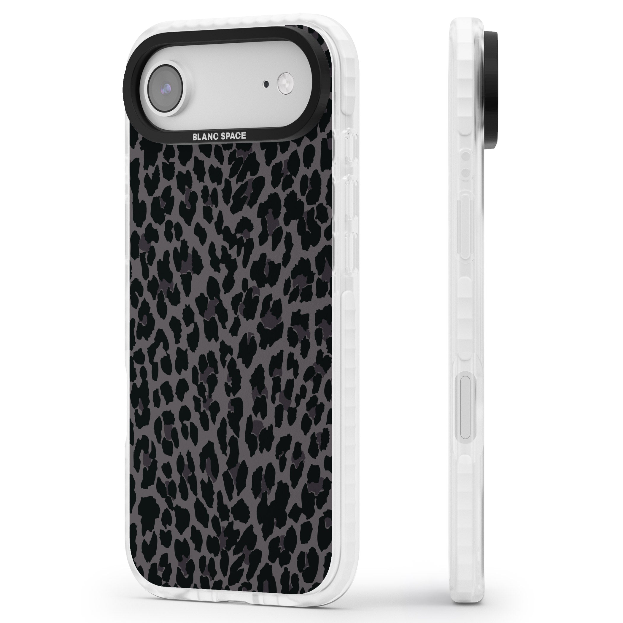 Dark Animal Print iPhone 17 Air Impact Clear Phone Case Side Profile