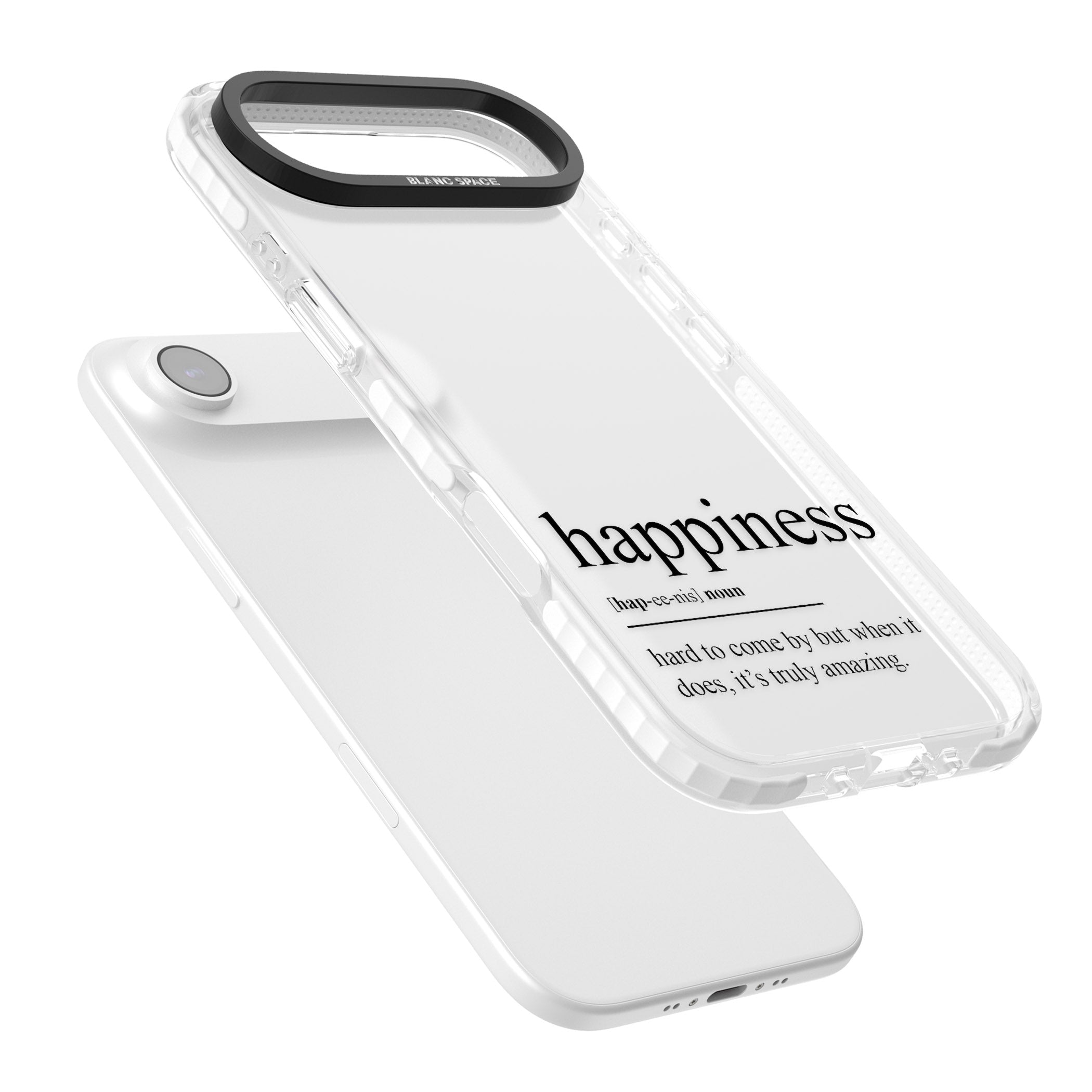 Happiness iPhone 17 Air Impact Clear Phone Case Colours