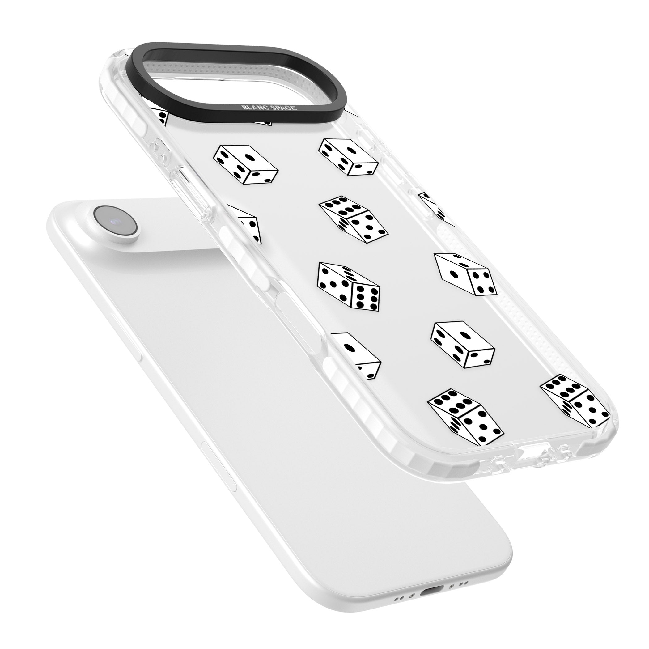 Clear Dice Pattern iPhone 17 Air Impact Clear Phone Case Colours