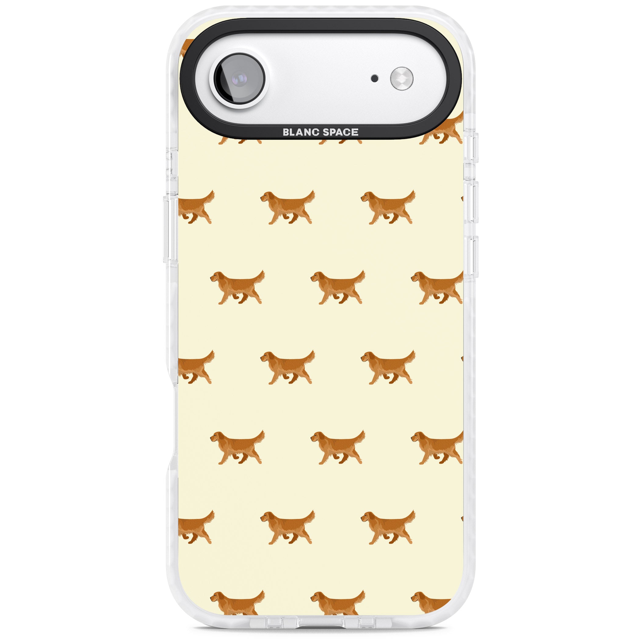 Golden Retriever Dog Pattern iPhone 17 Air Impact Clear Phone Case
