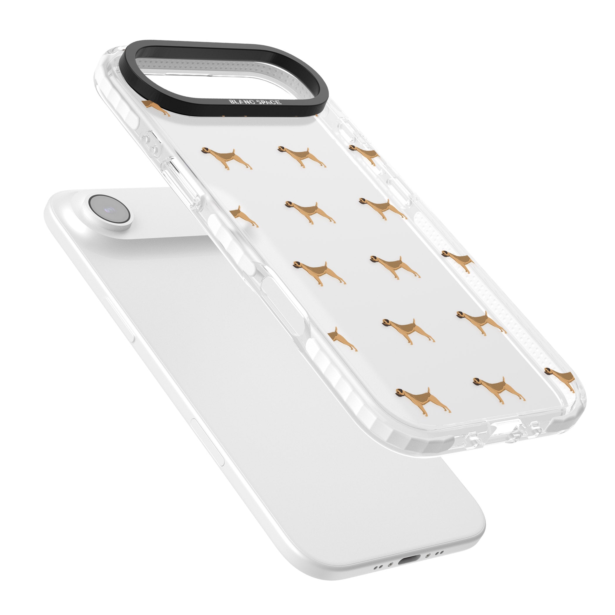 Border Terrier Dog Pattern iPhone 17 Air Impact Clear Phone Case Colours