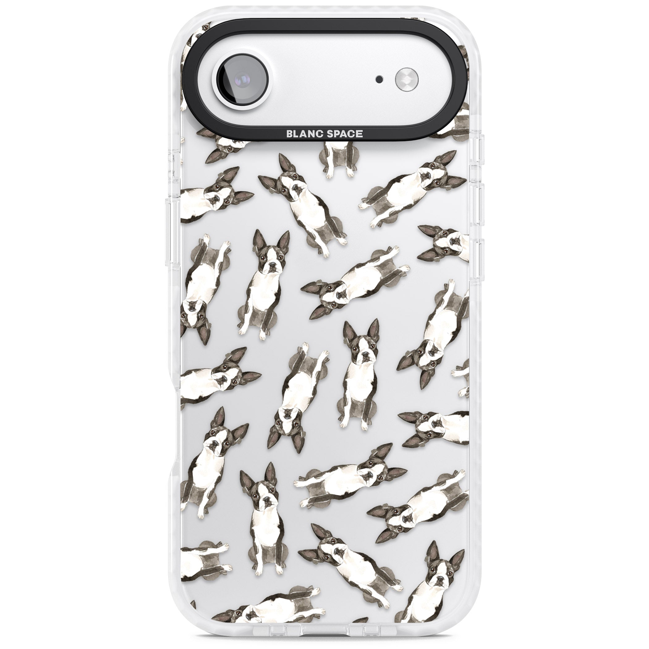 Boston Terrier Watercolour iPhone 17 Air Impact Clear Phone Case
